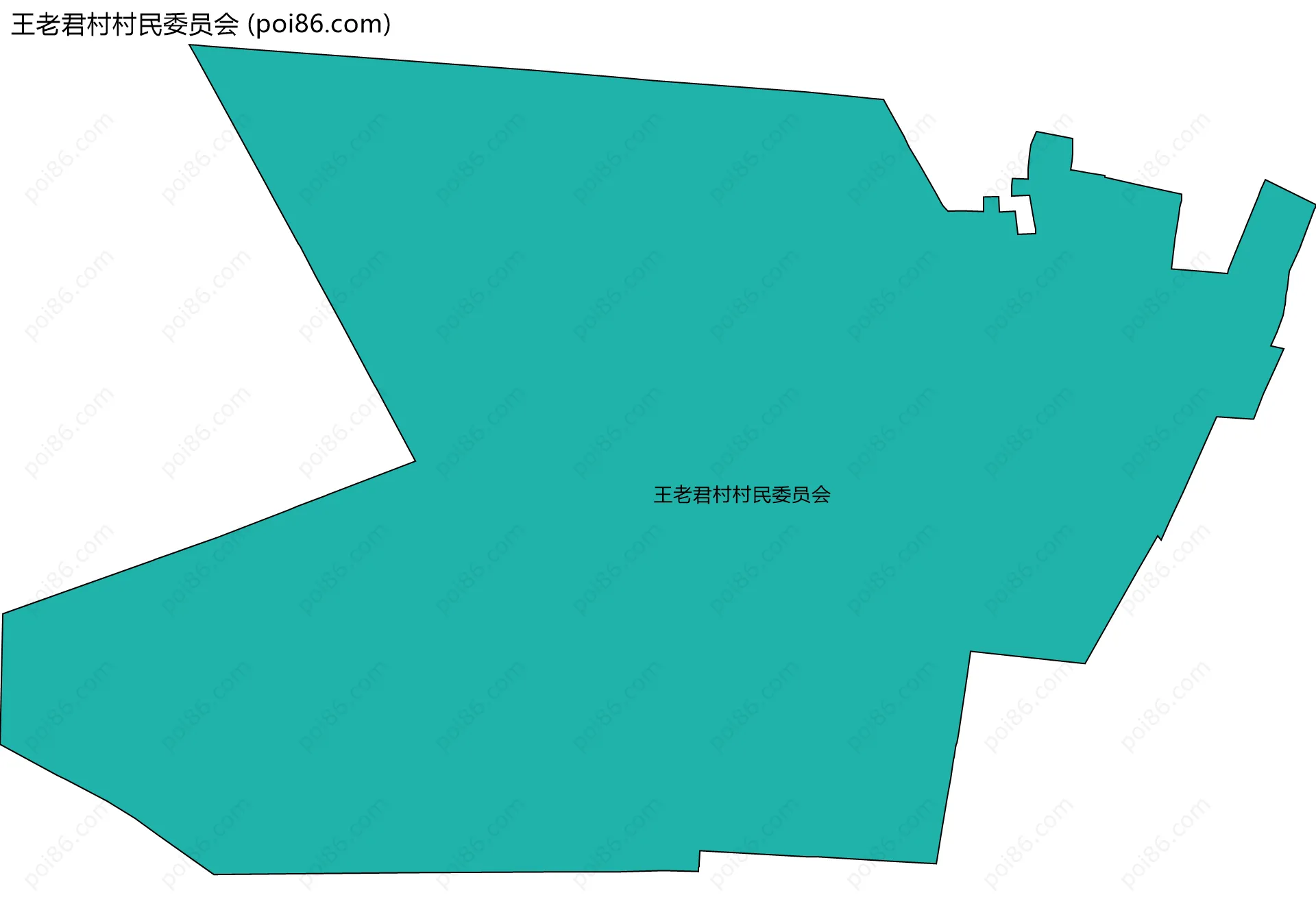 王老君村村民委员会边界地图