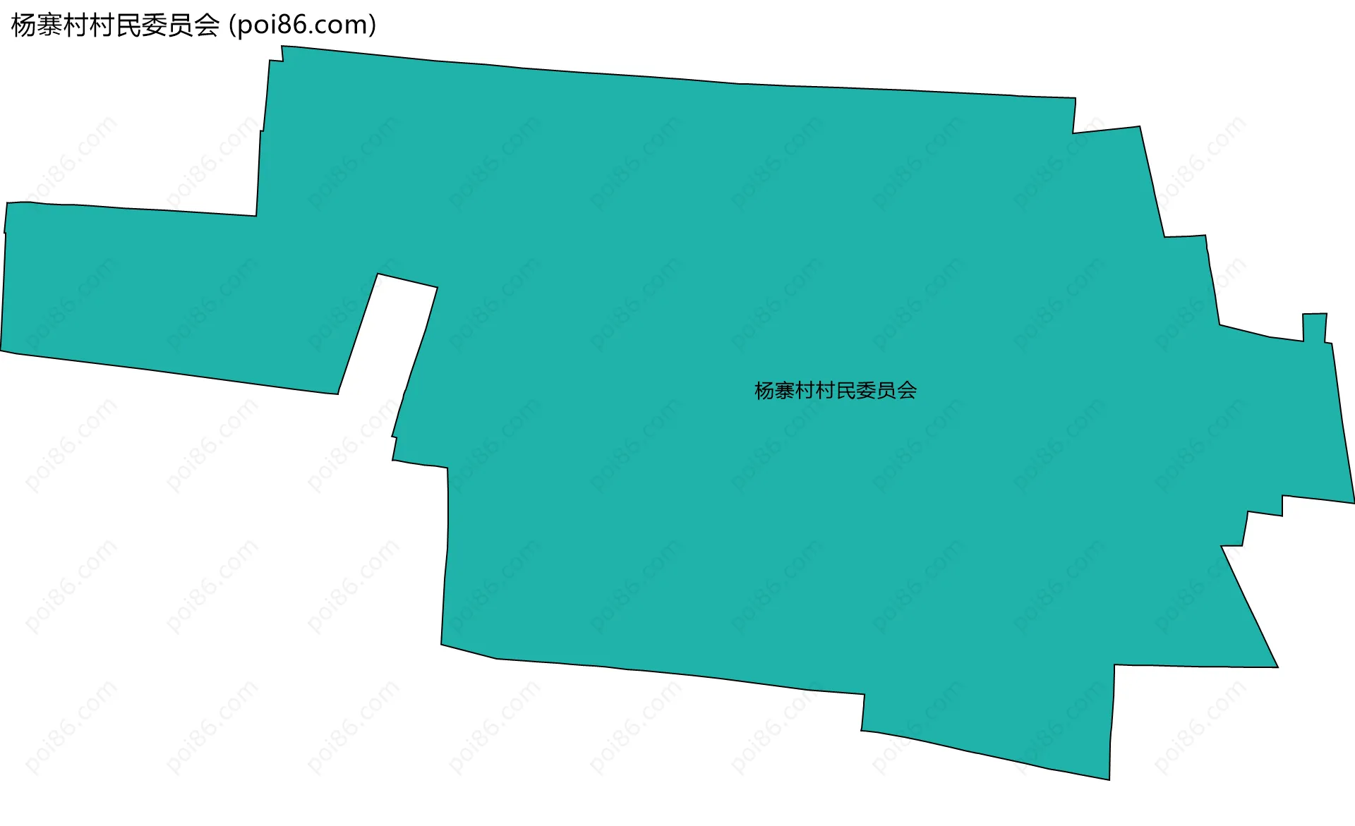 杨寨村村民委员会边界地图