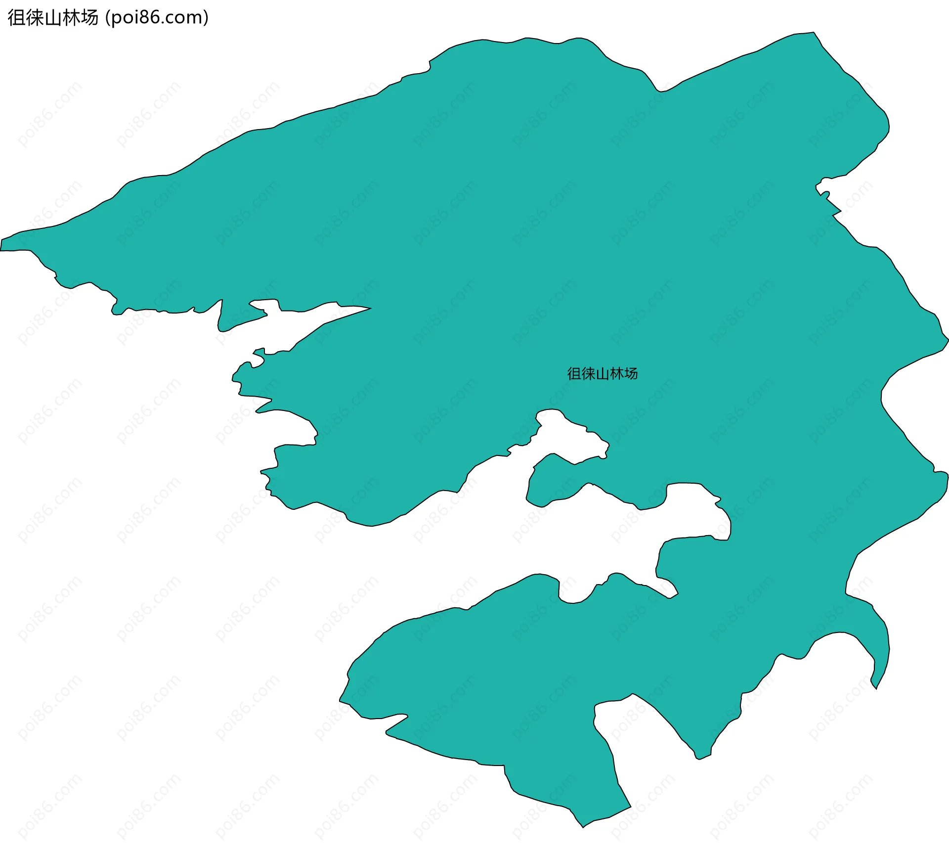 徂徕山林场边界地图