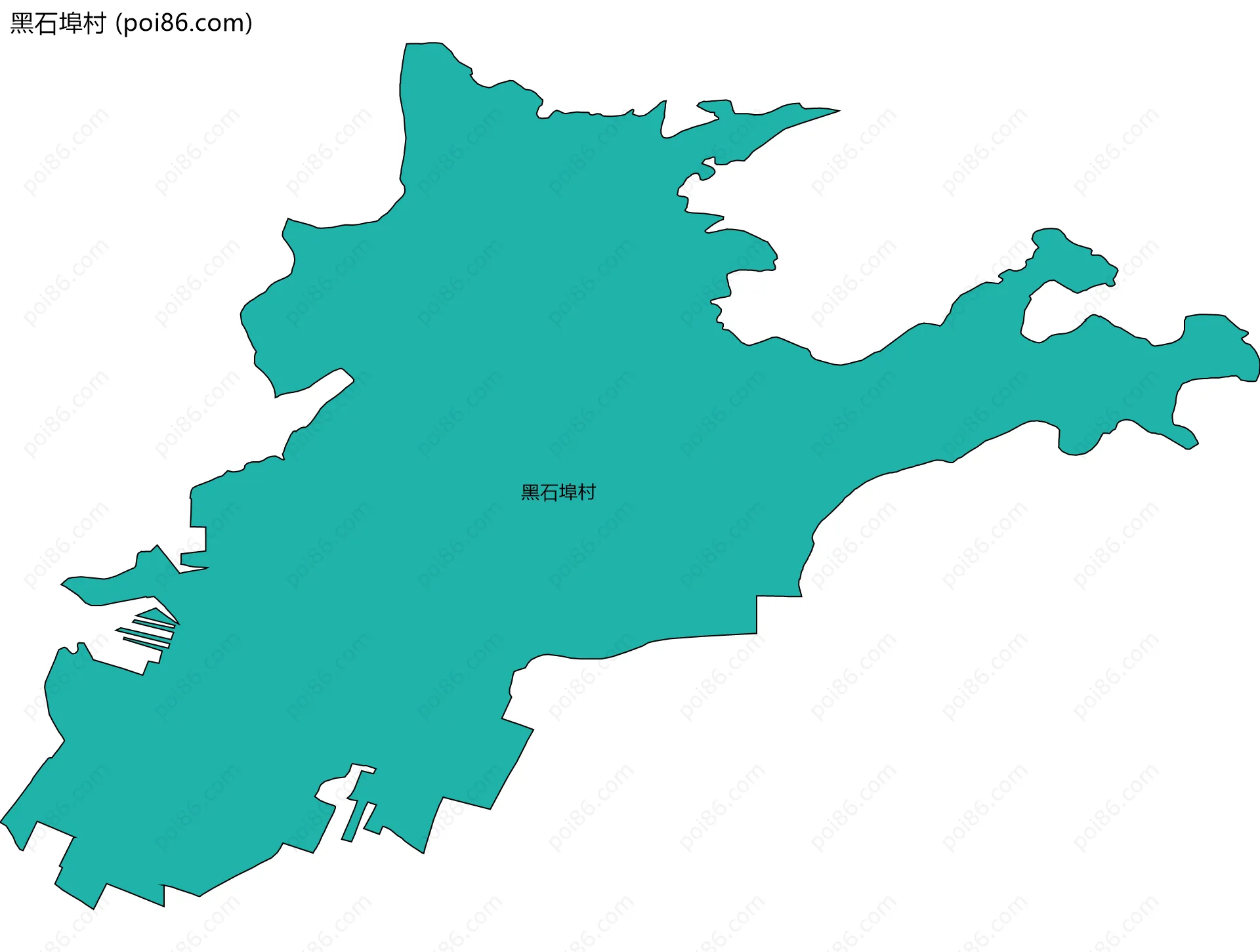黑石埠村边界地图