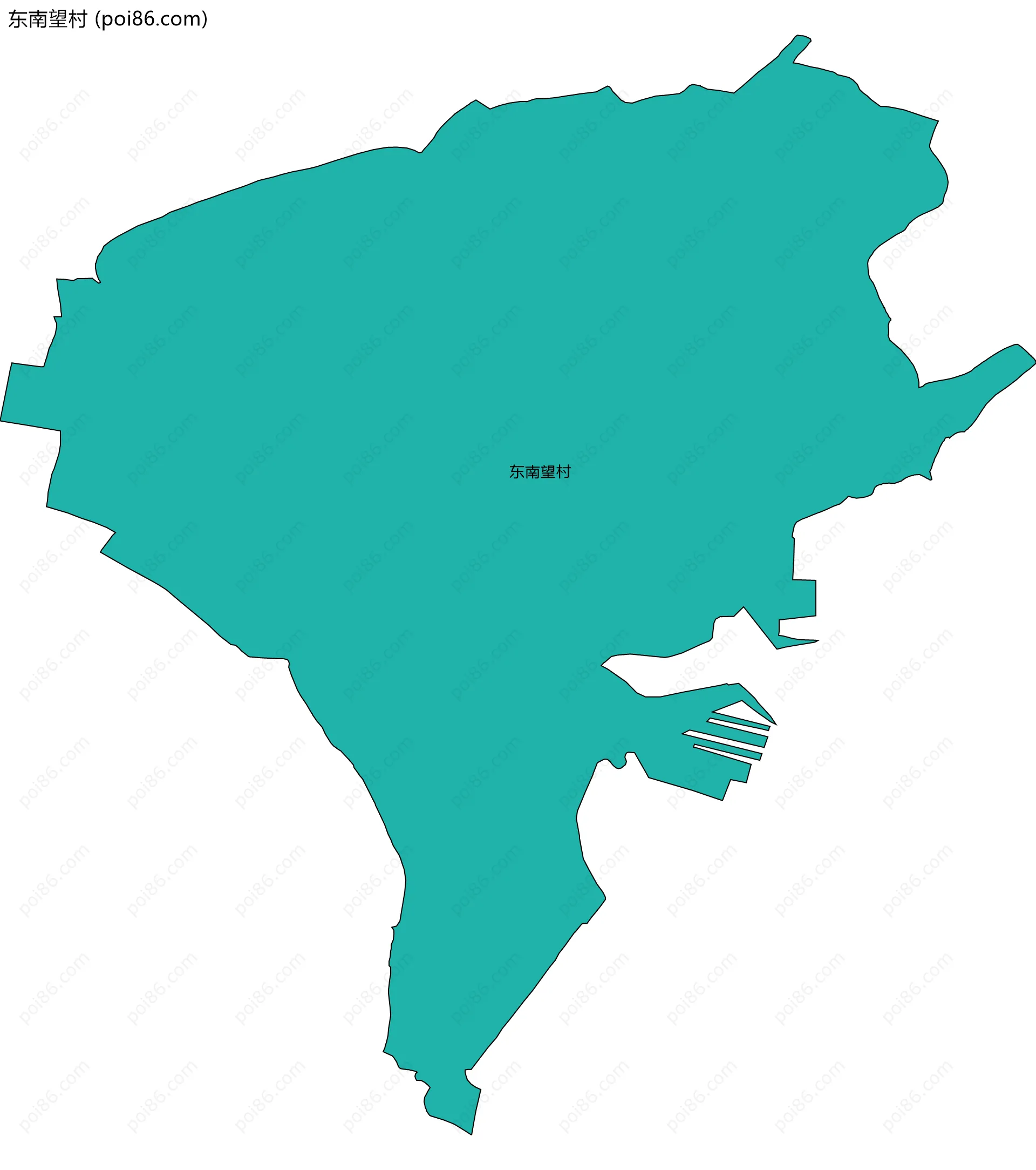 东南望村边界地图