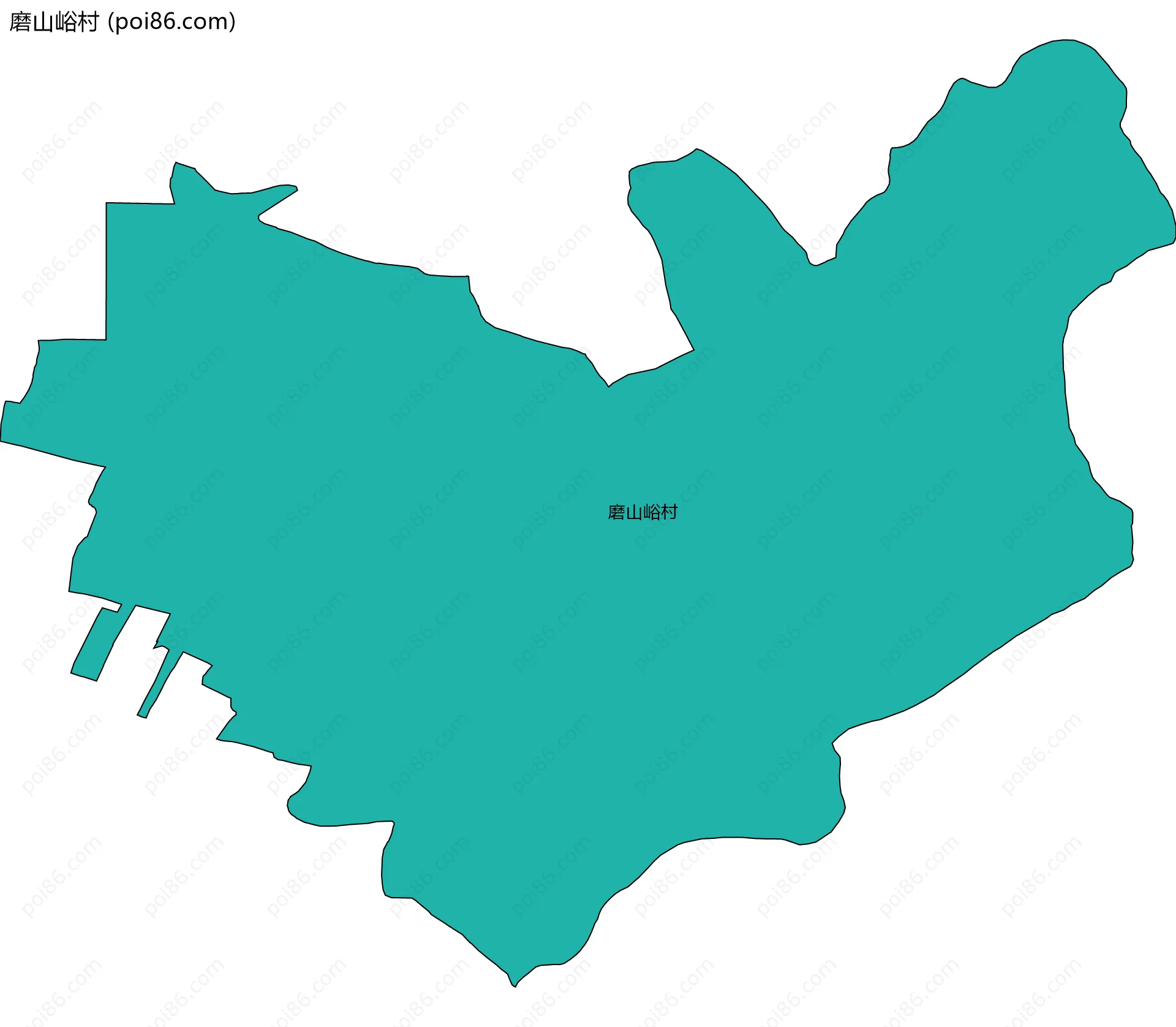 磨山峪村边界地图