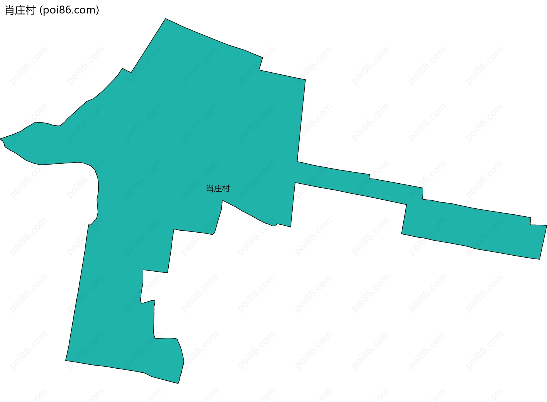 肖庄村边界地图