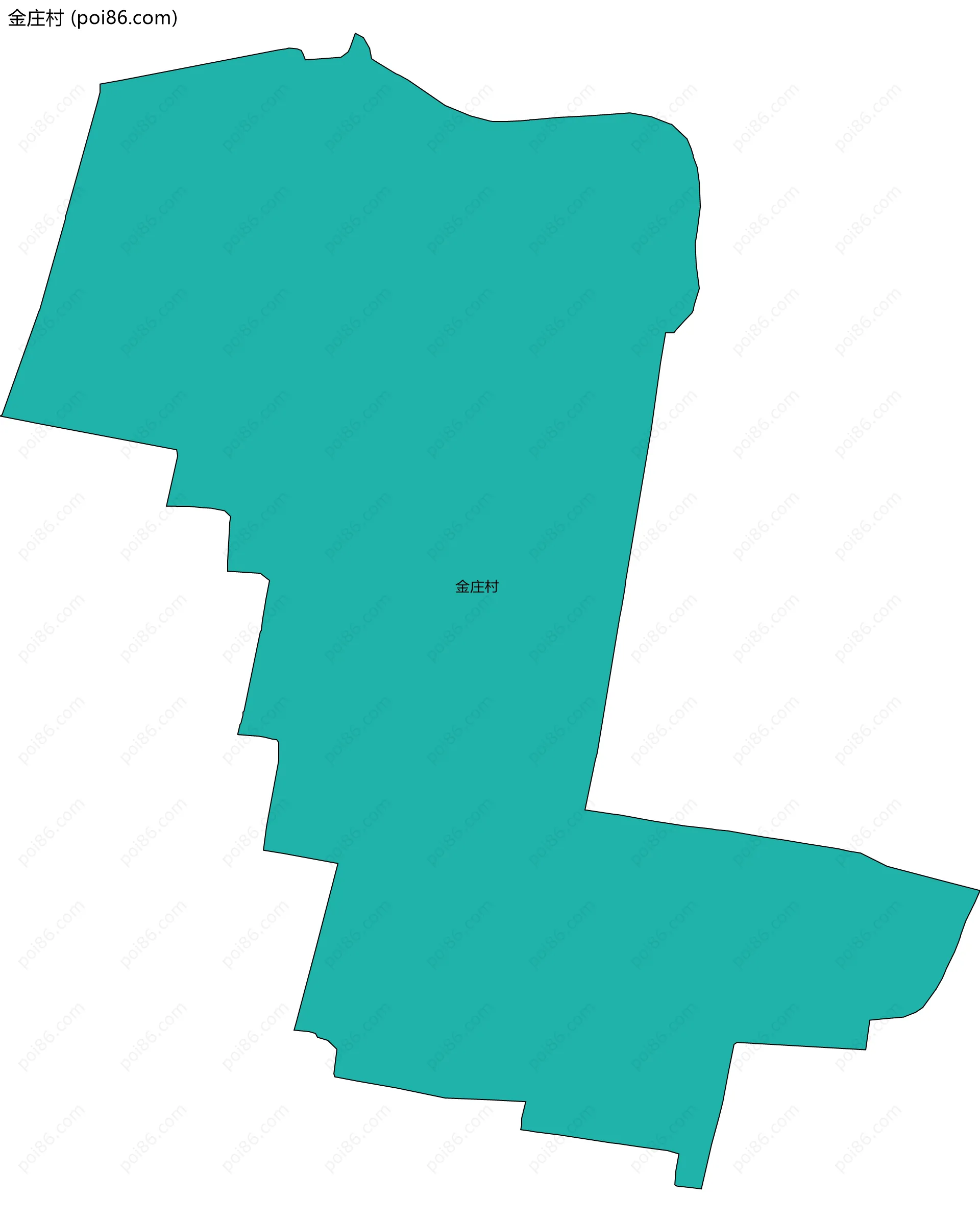 金庄村边界地图