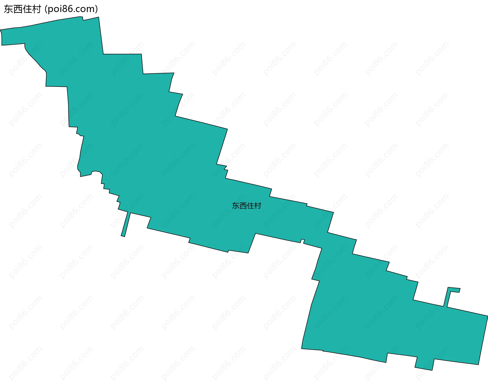 东西住村边界地图