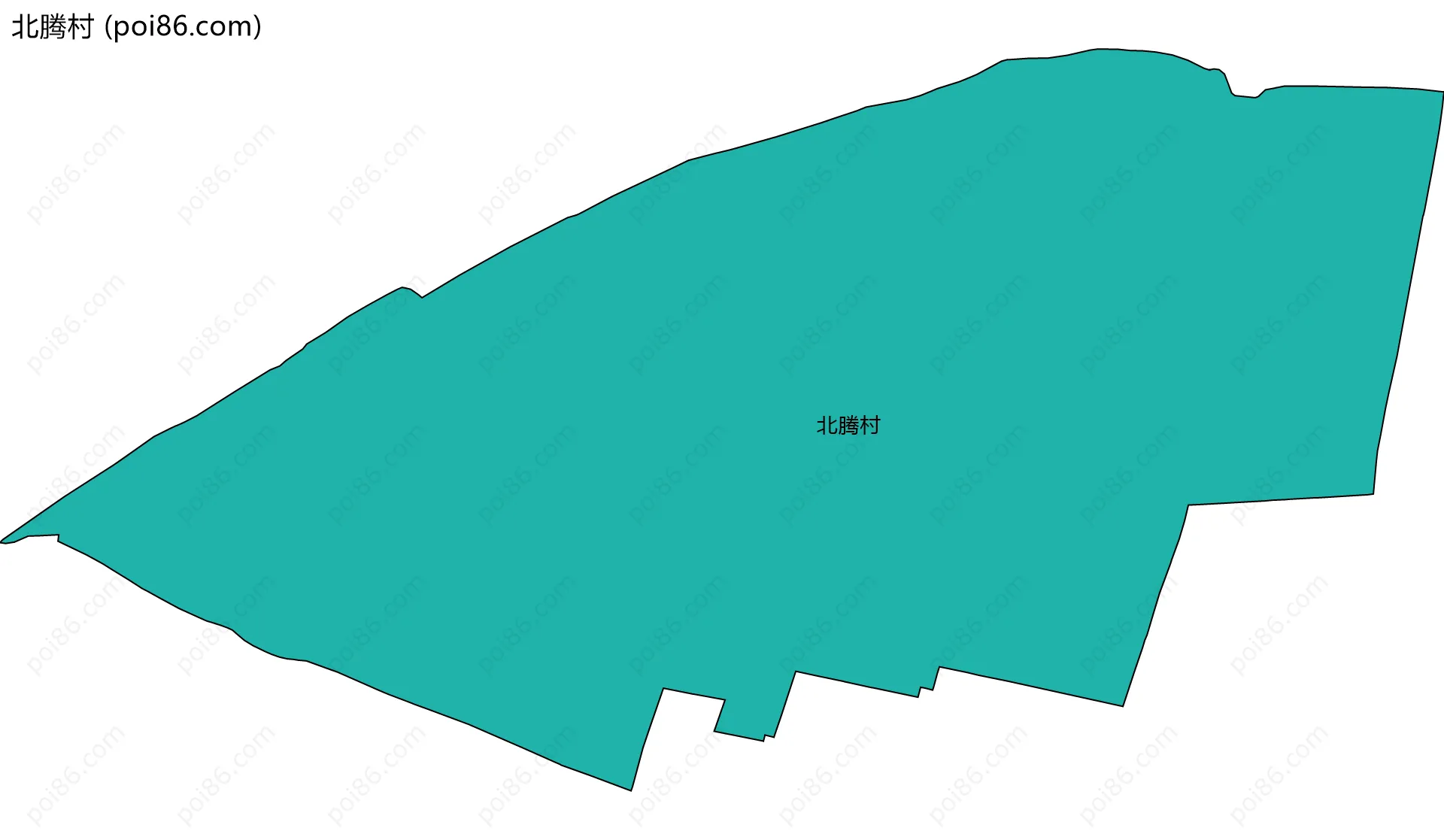 北腾村边界地图