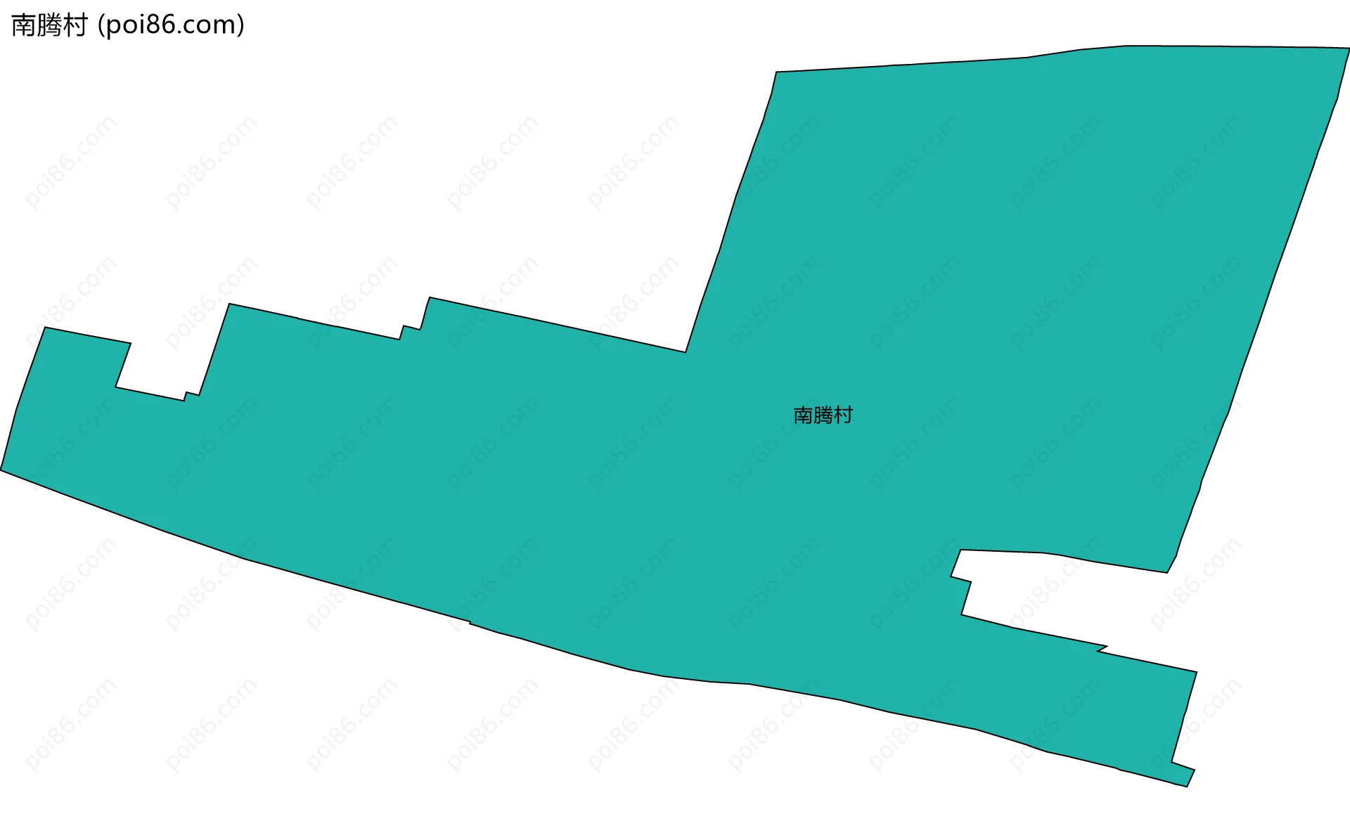 南腾村边界地图