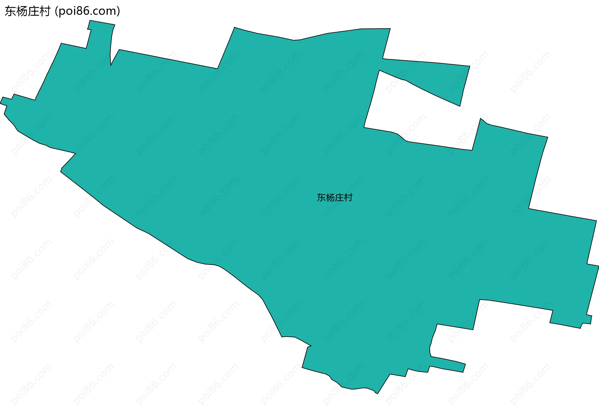 东杨庄村边界地图