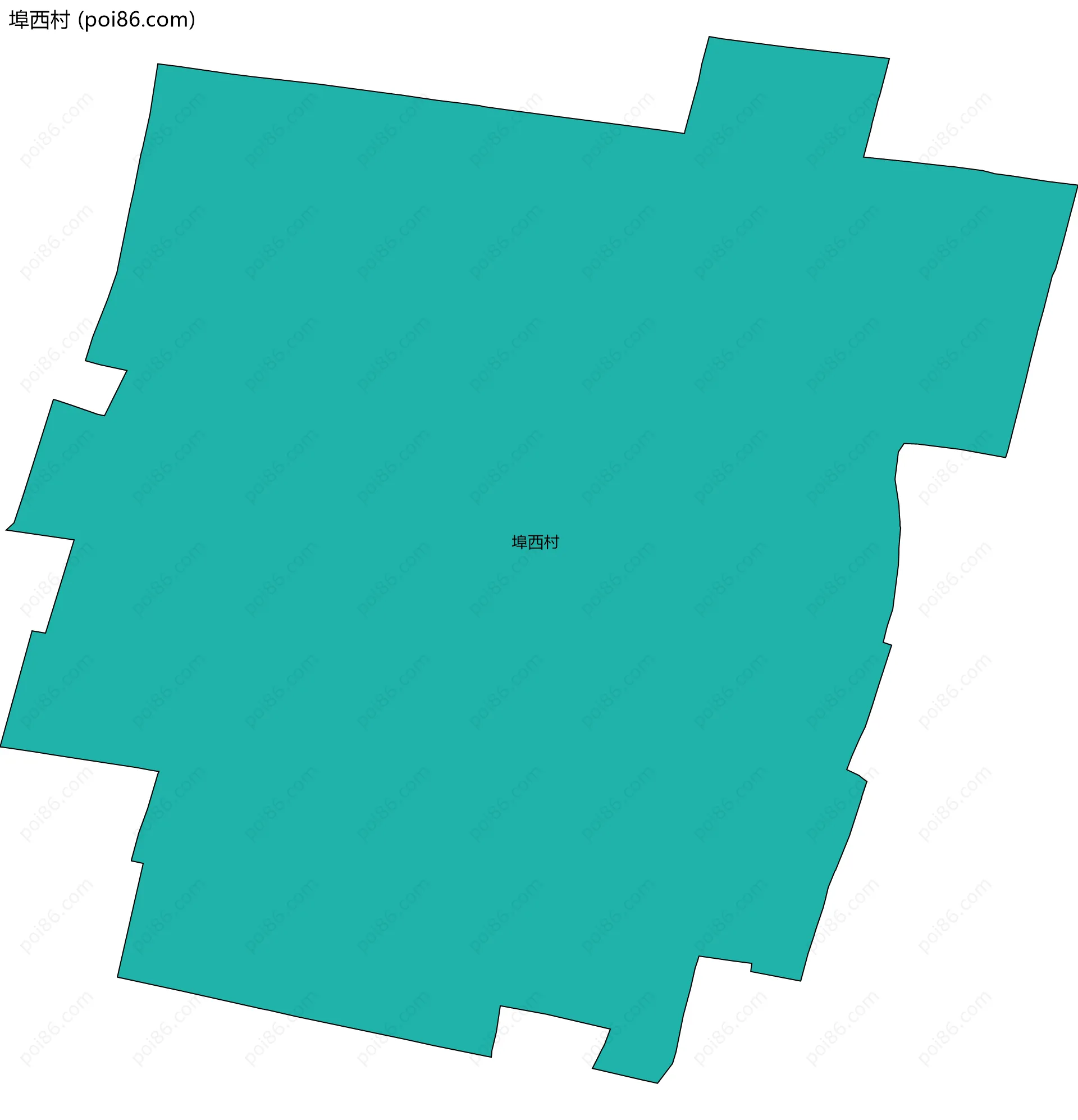 埠西村边界地图