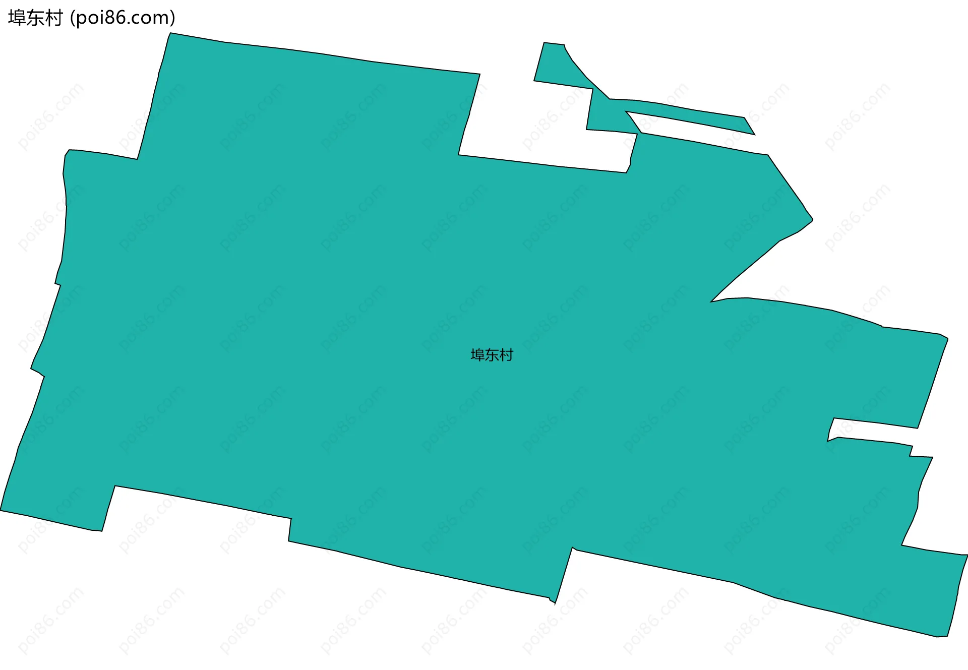 埠东村边界地图