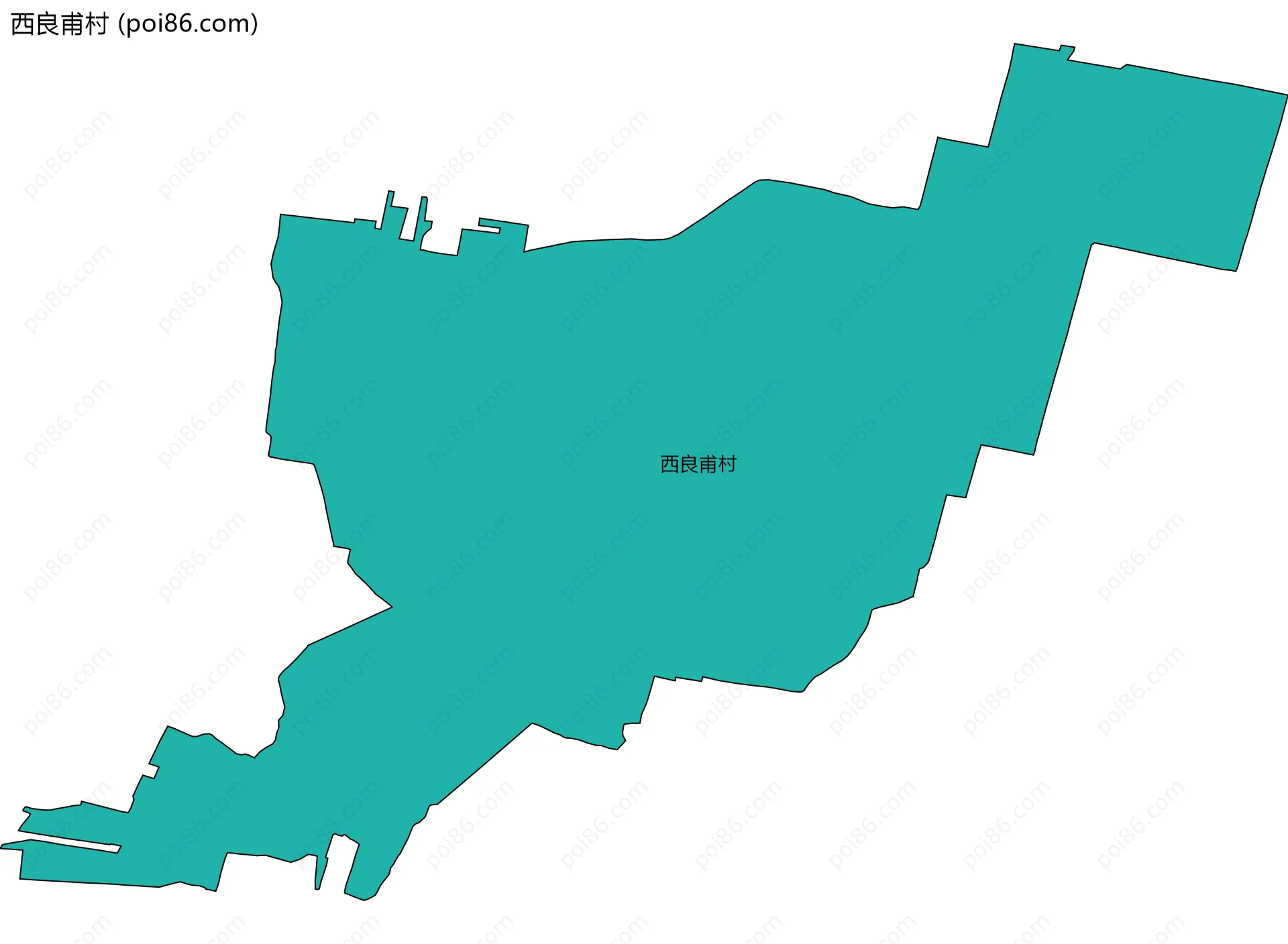 西良甫村边界地图