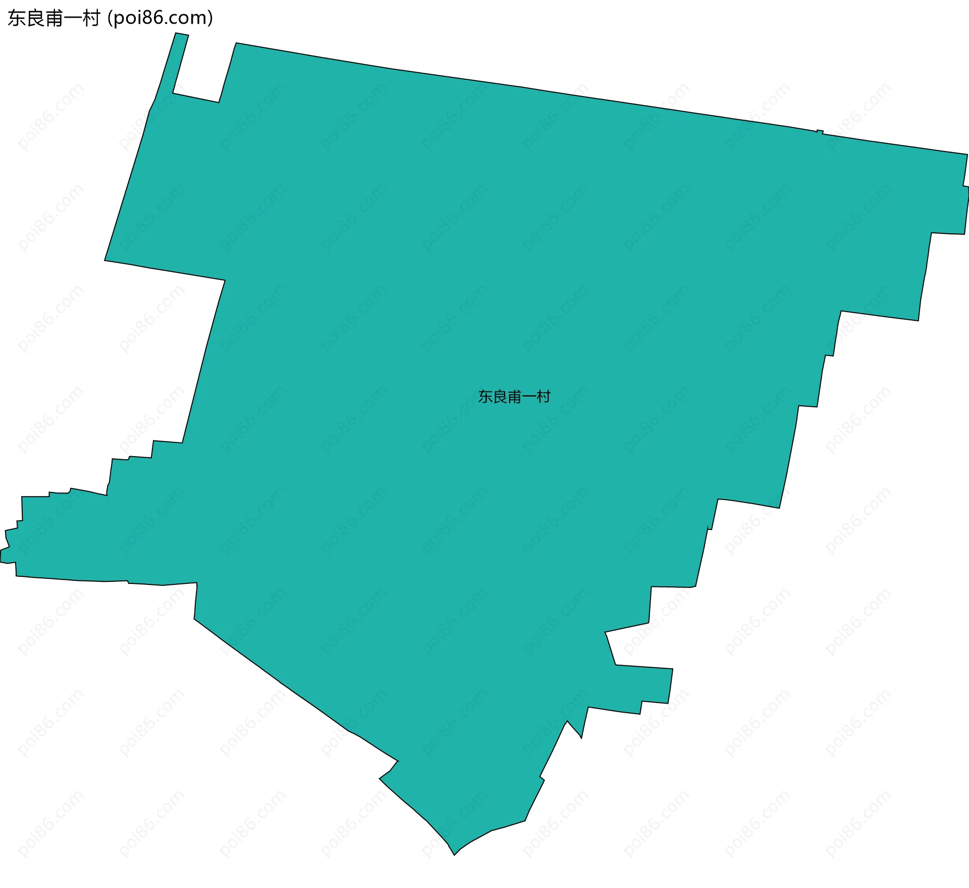 东良甫一村边界地图