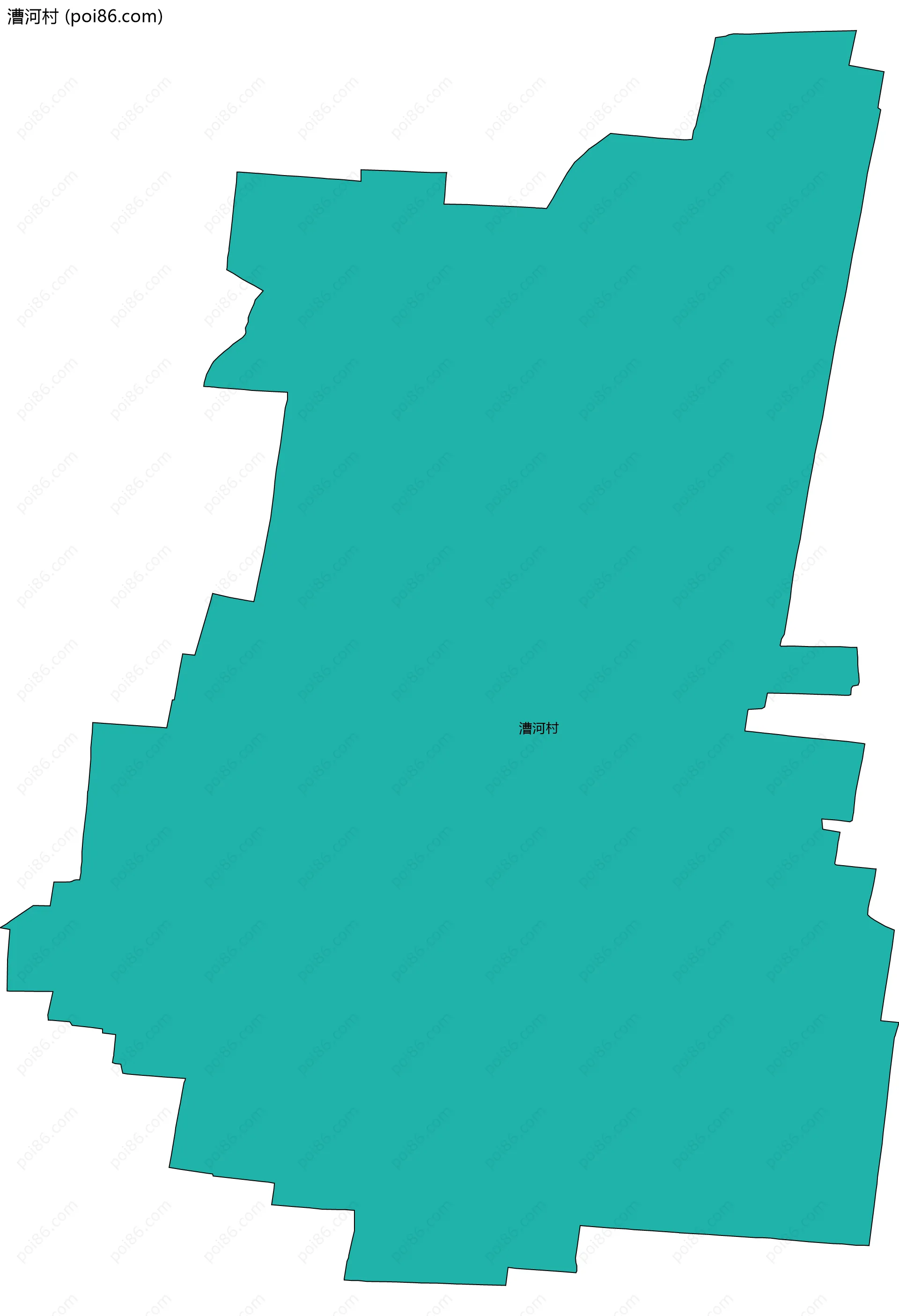 漕河村边界地图