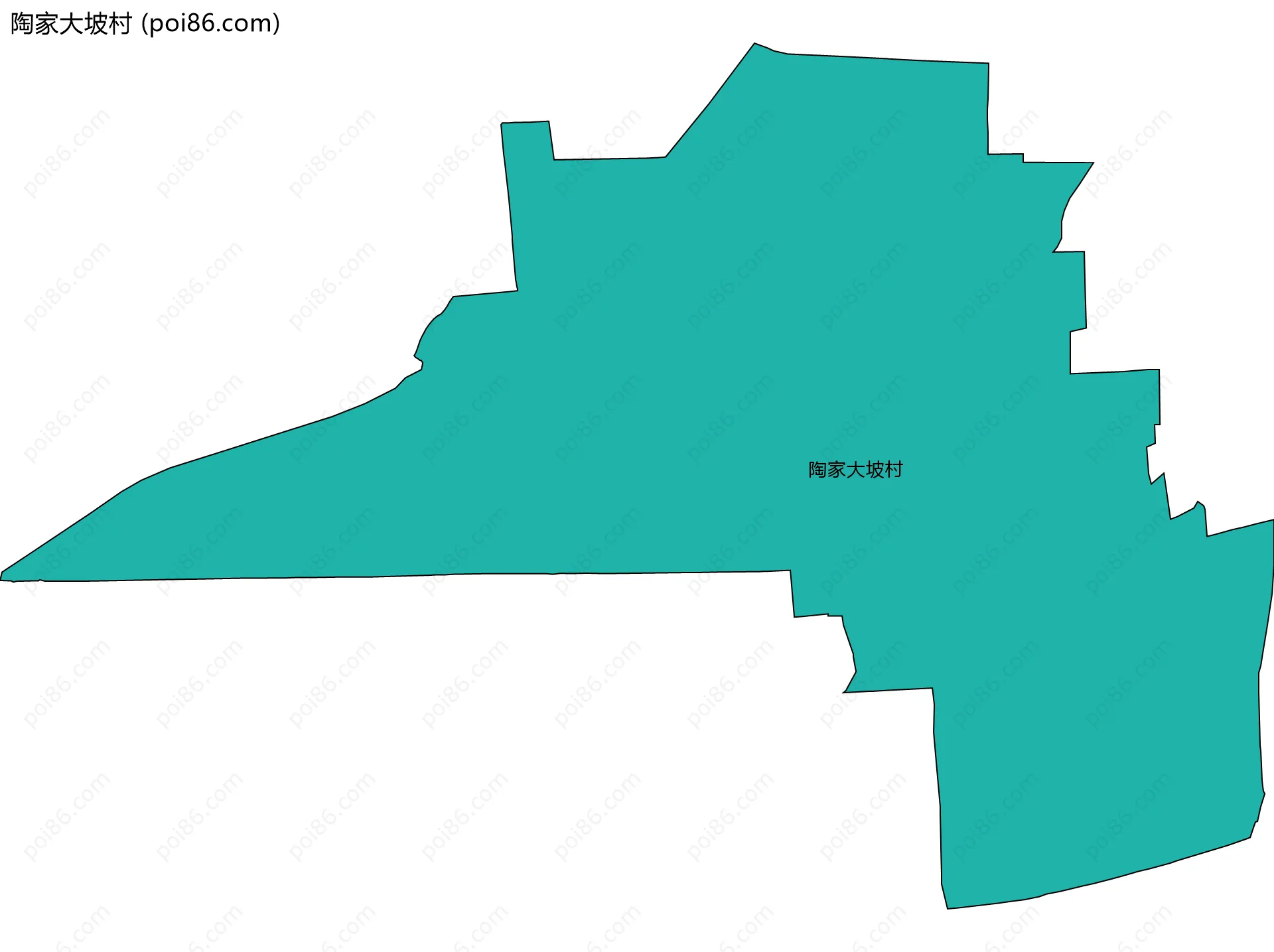 陶家大坡村边界地图