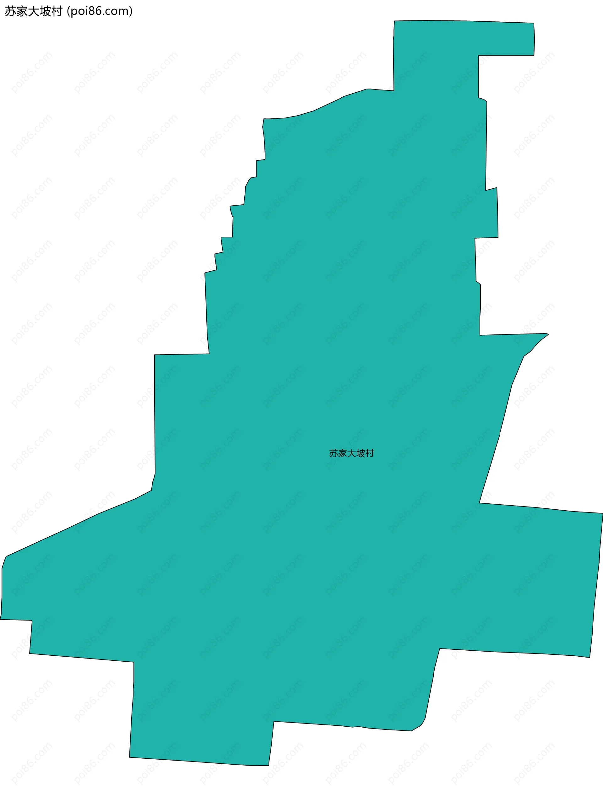 苏家大坡村边界地图