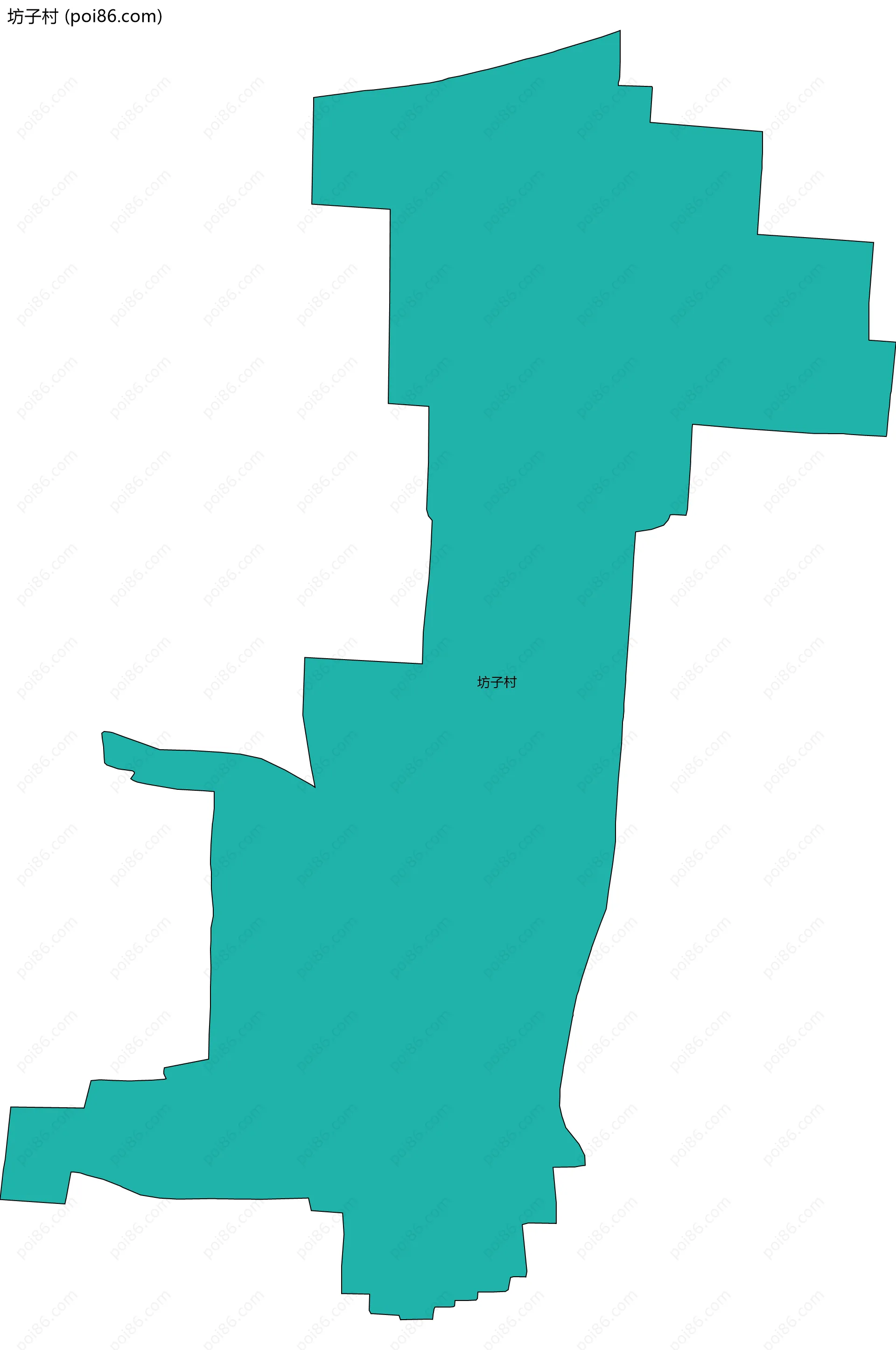 坊子村边界地图