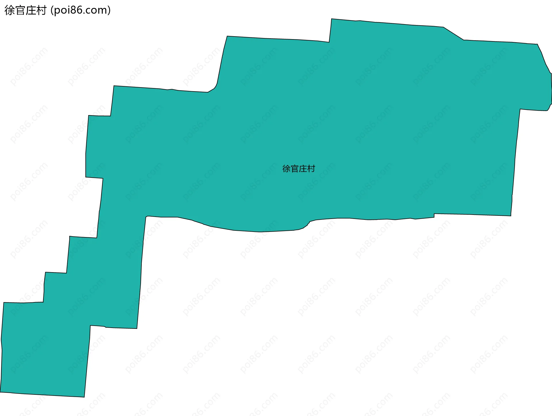 徐官庄村边界地图