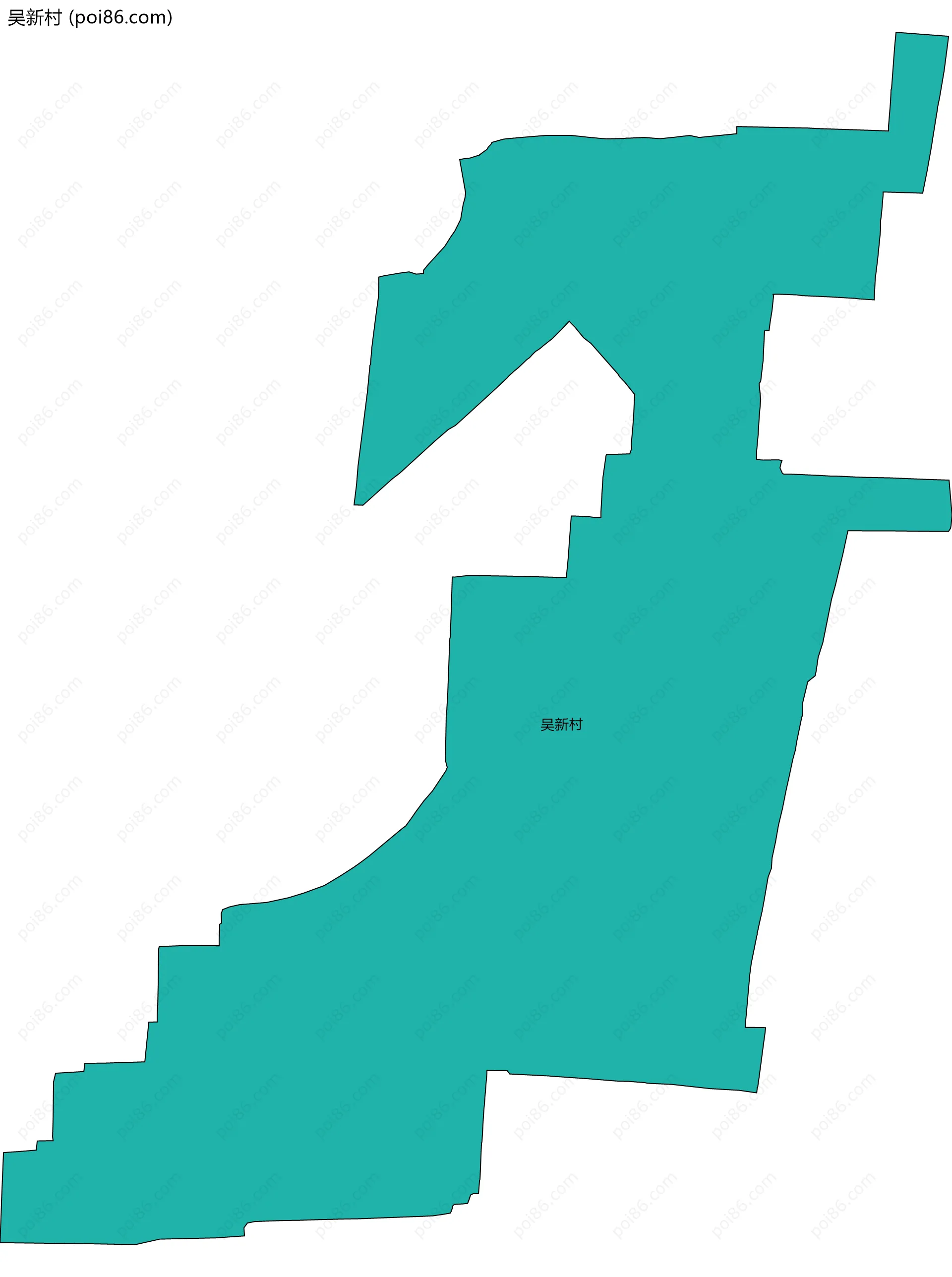 吴新村边界地图