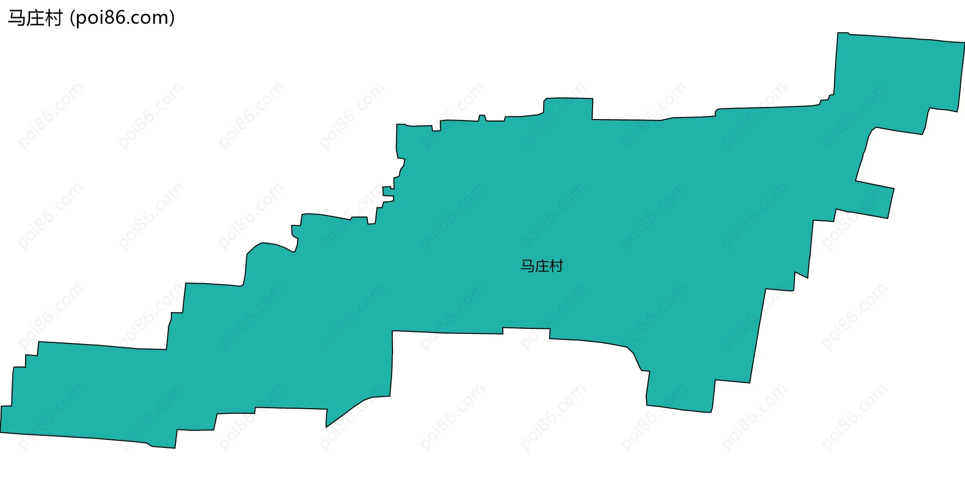 马庄村边界地图