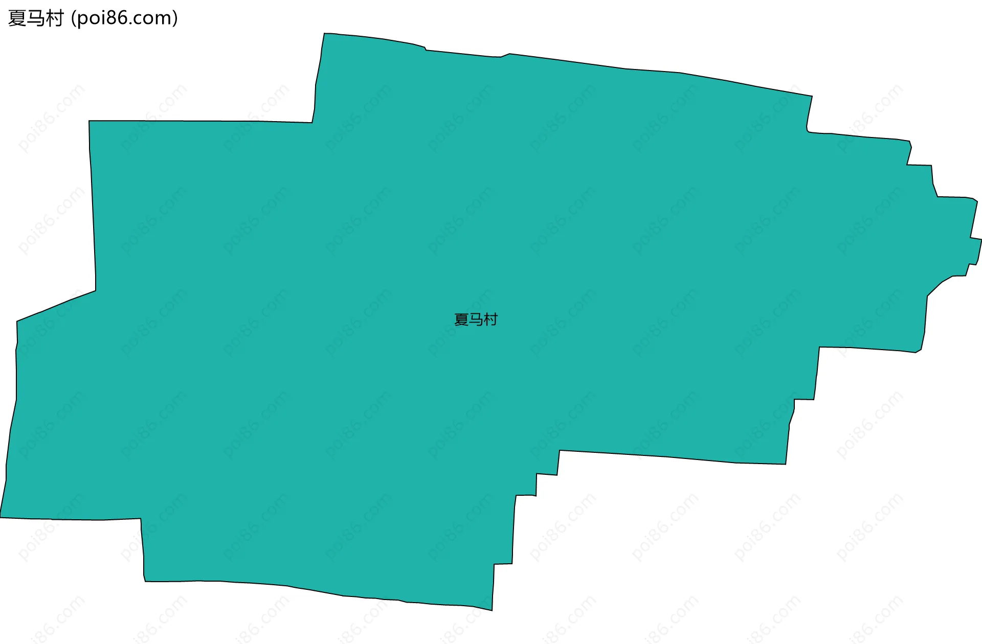夏马村边界地图