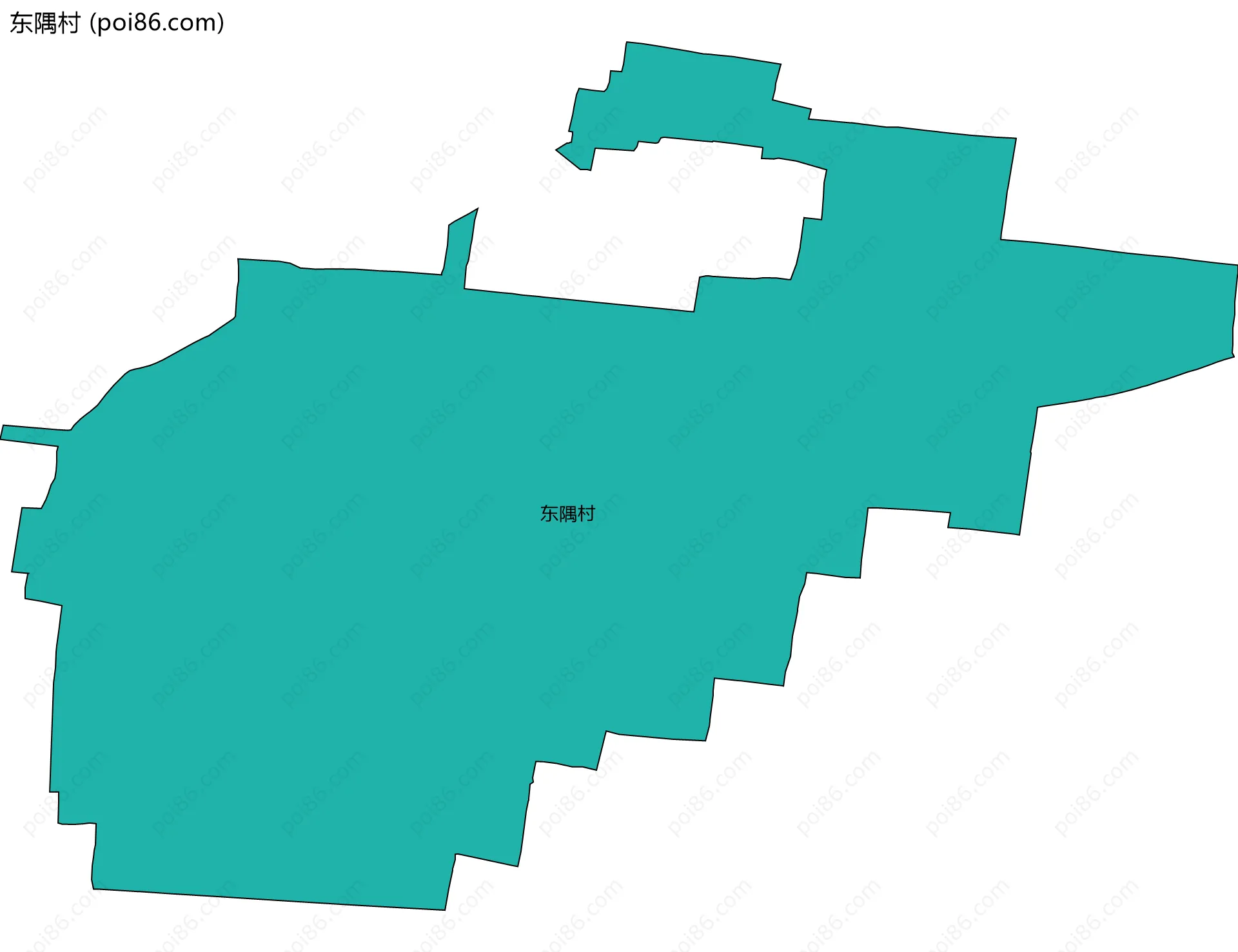东隅村边界地图