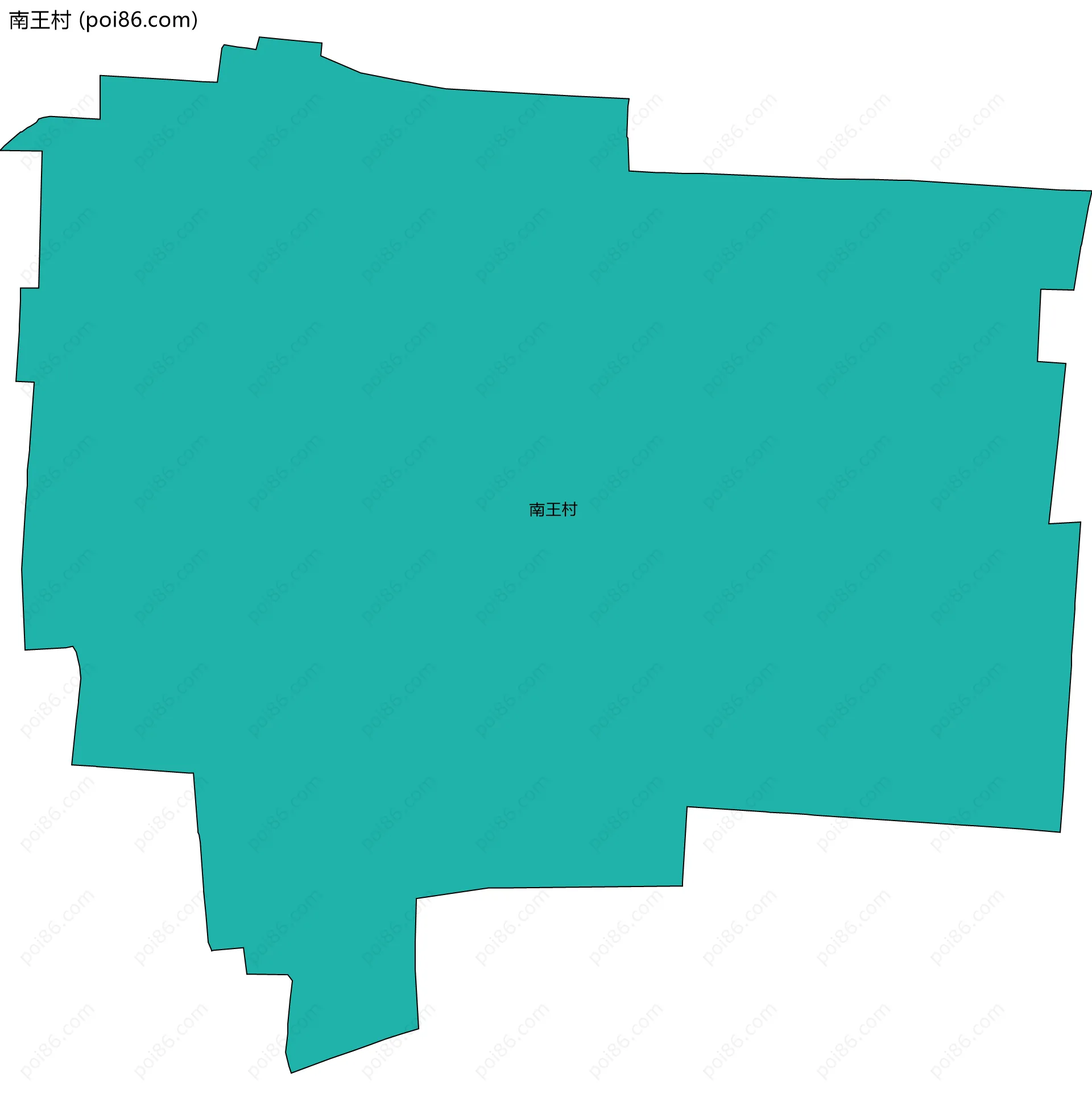 南王村边界地图