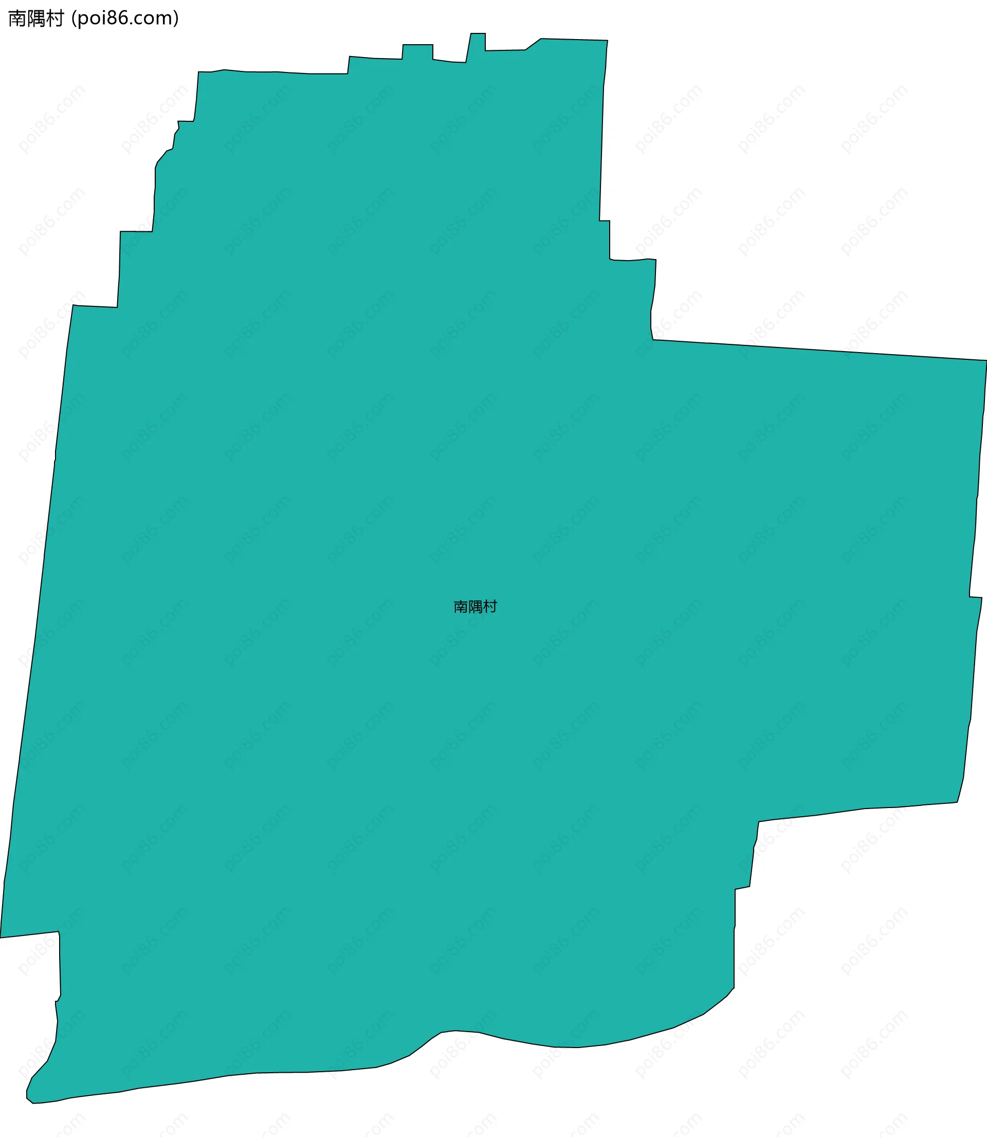 南隅村边界地图