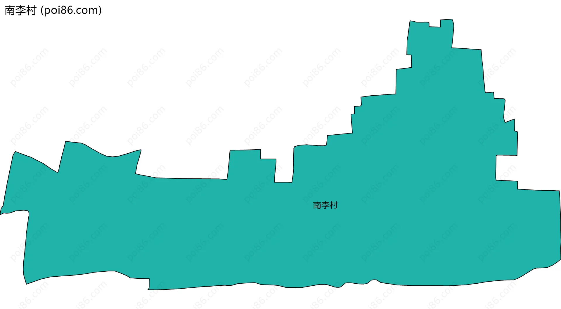 南李村边界地图