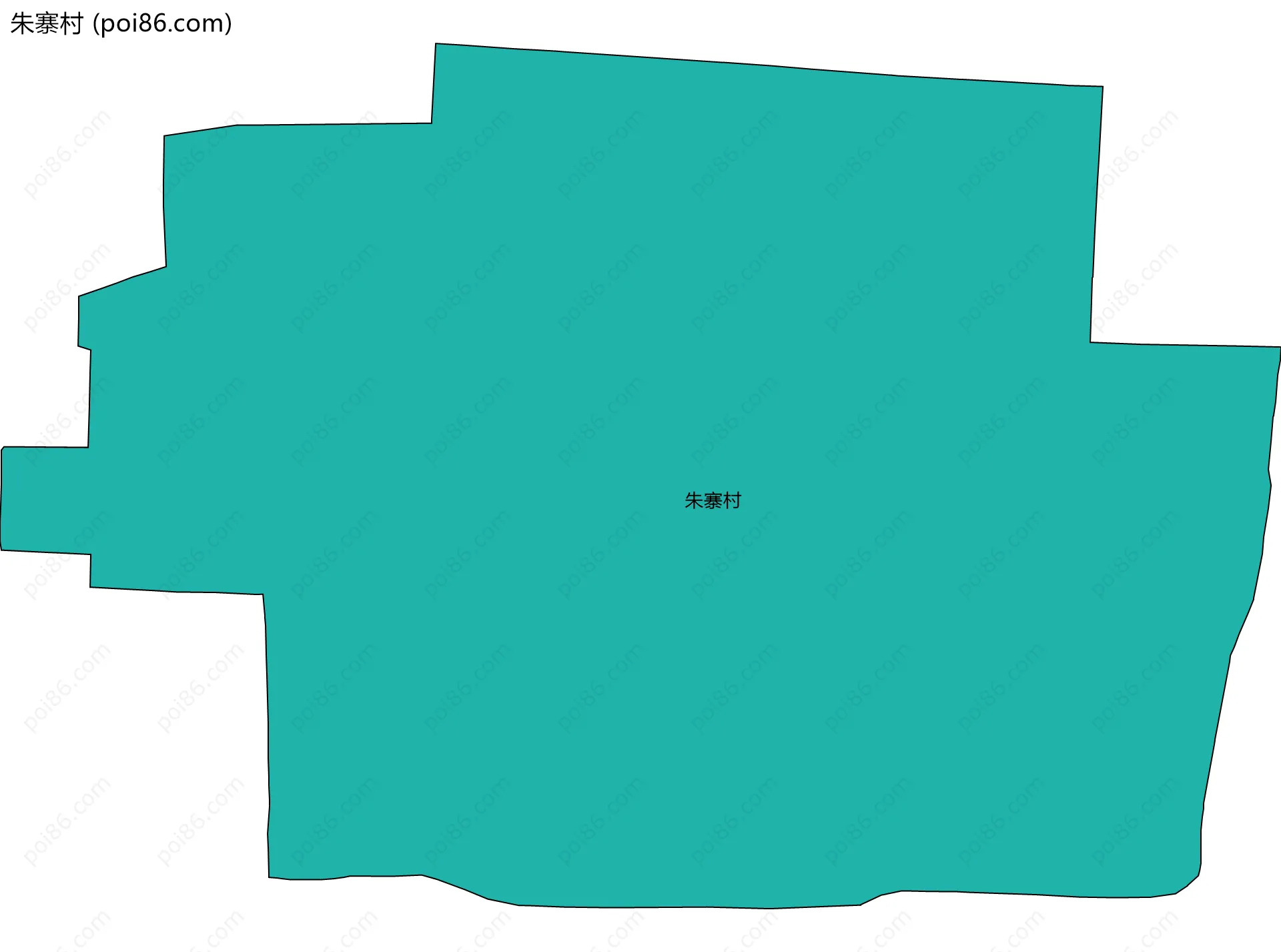 朱寨村边界地图