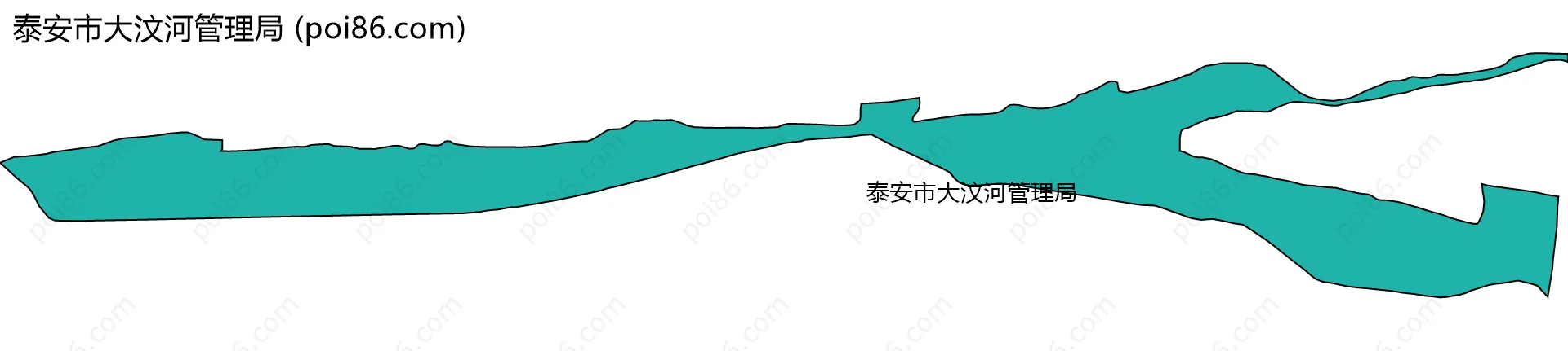 泰安市大汶河管理局边界地图