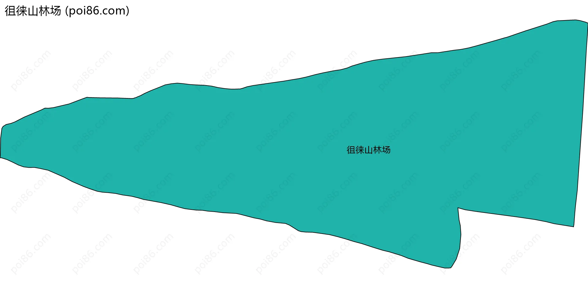 徂徕山林场边界地图