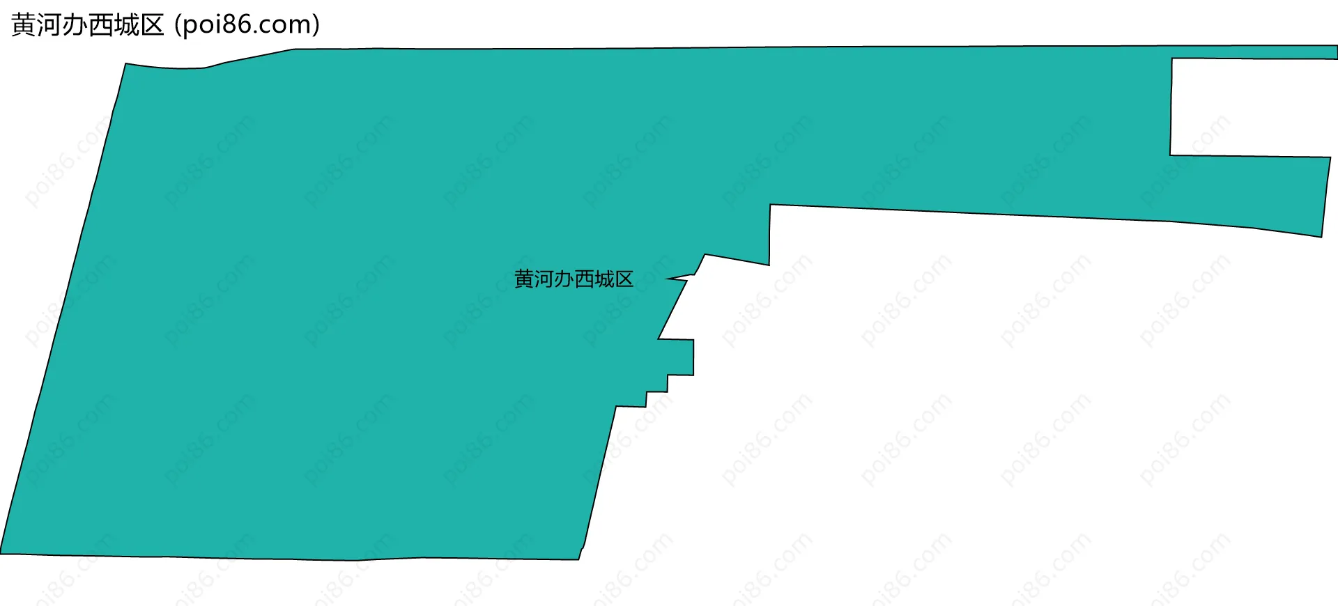 黄河办西城区边界地图