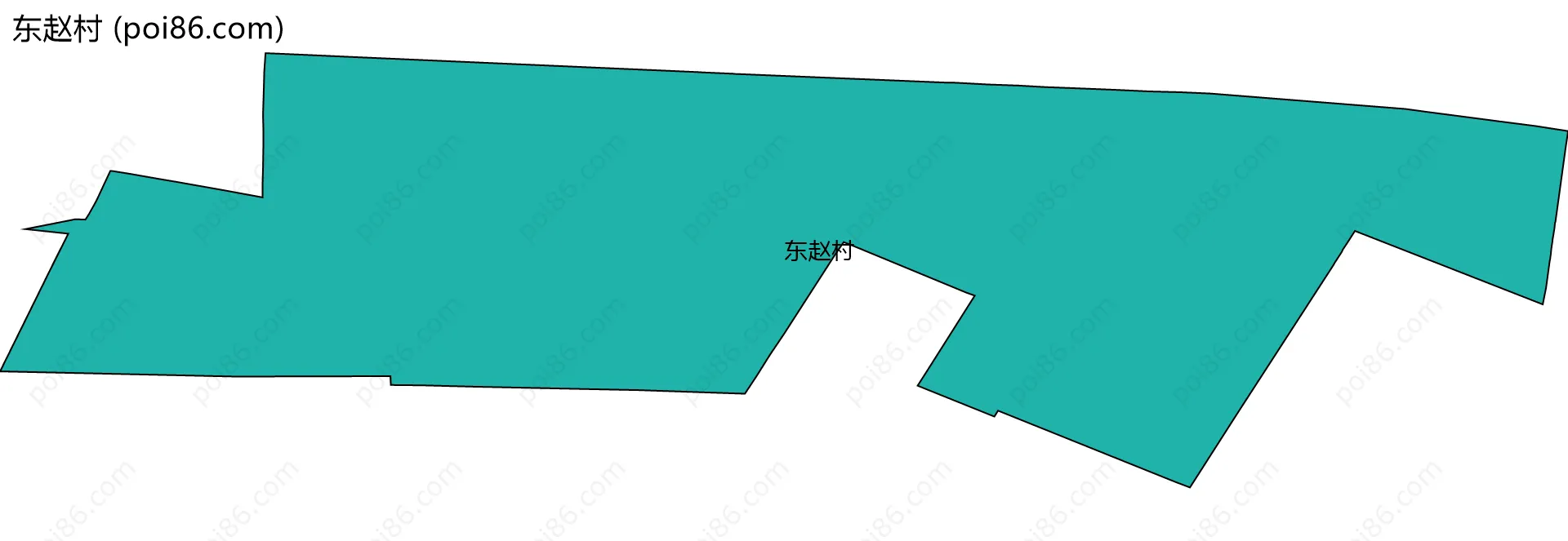 东赵村边界地图