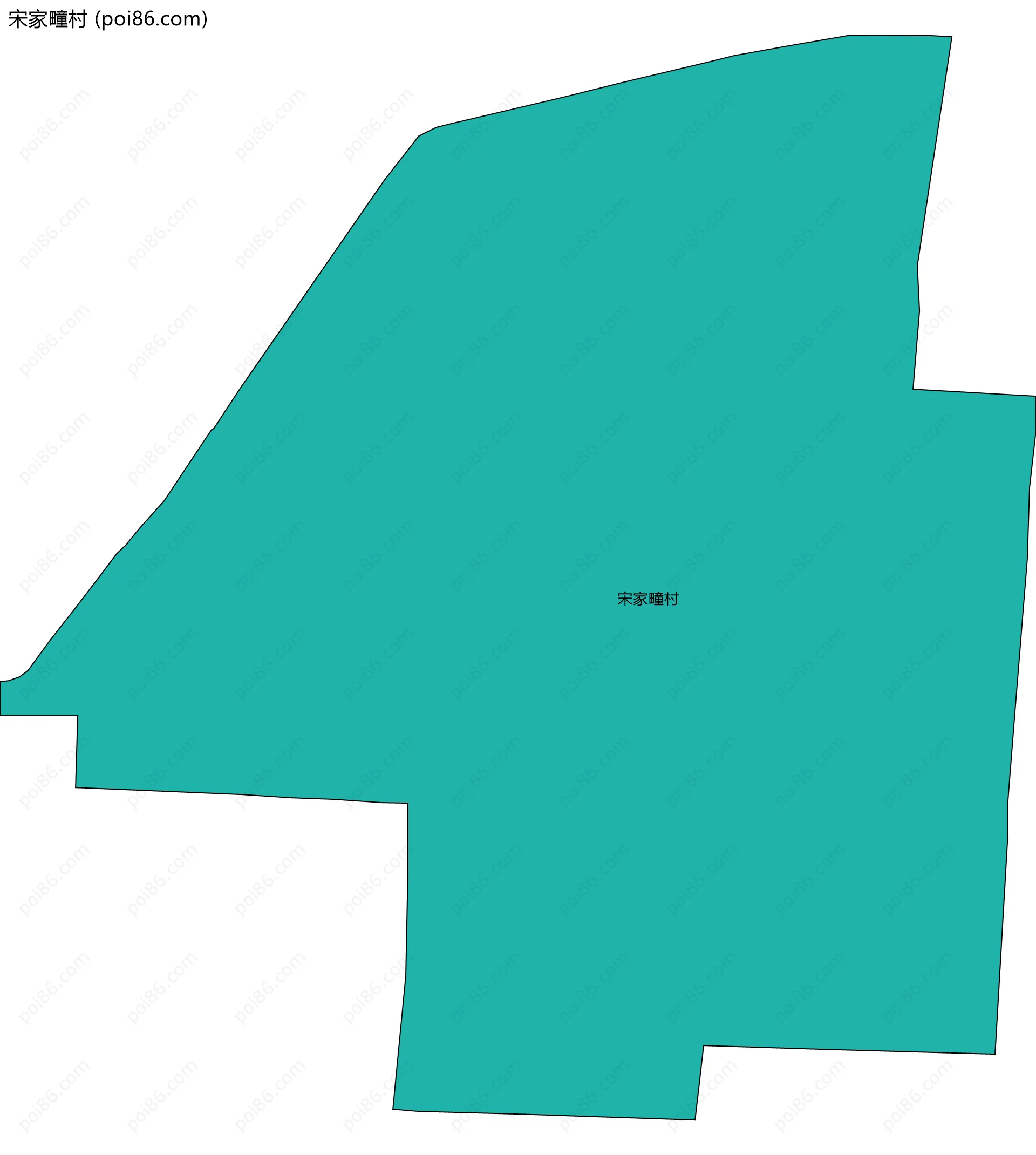 宋家疃村边界地图