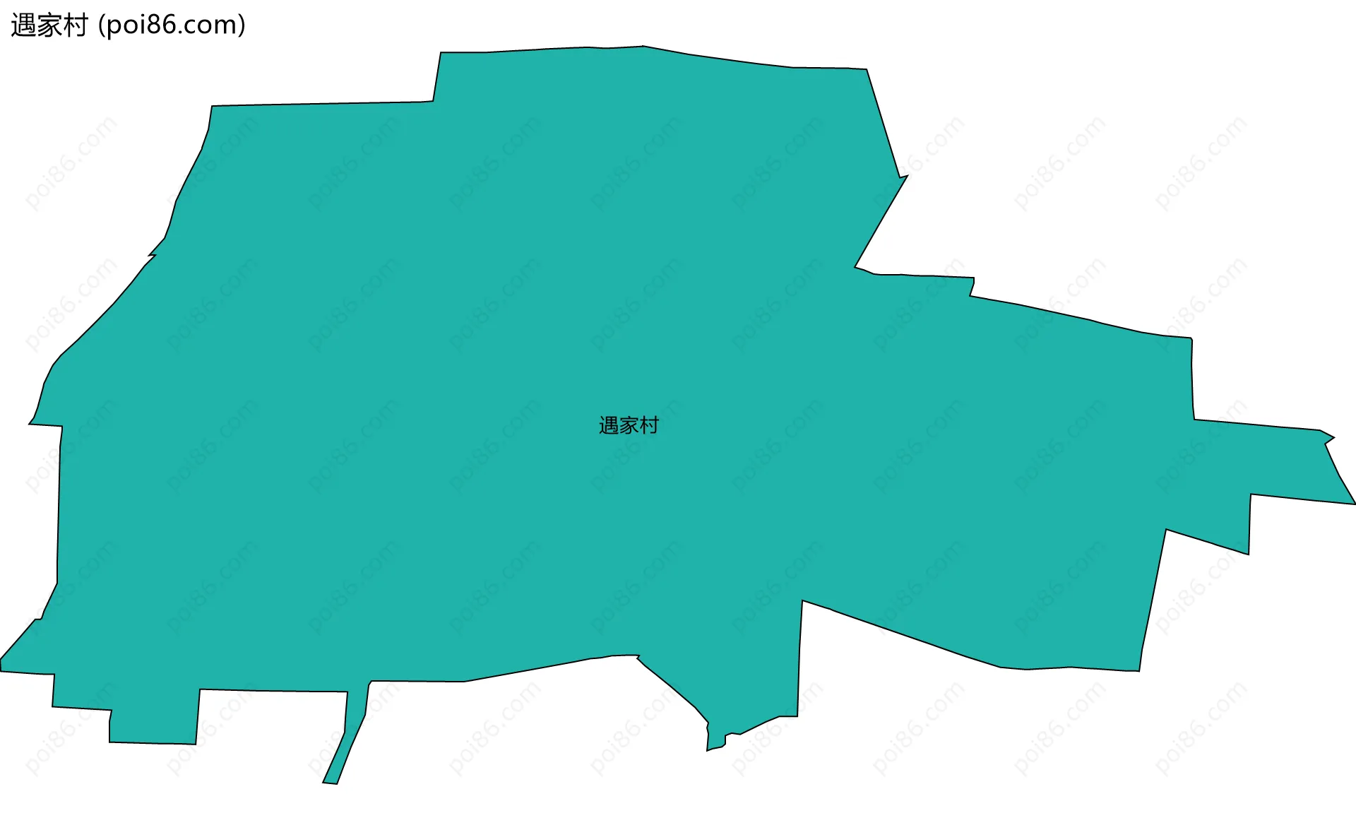 遇家村边界地图
