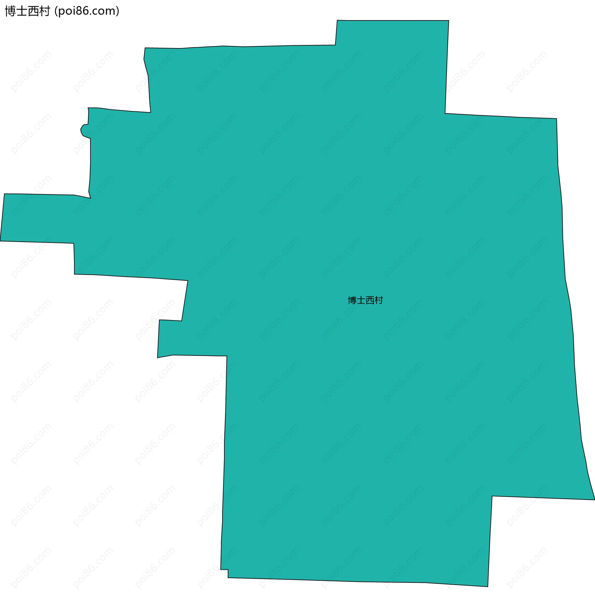 博士西村边界地图