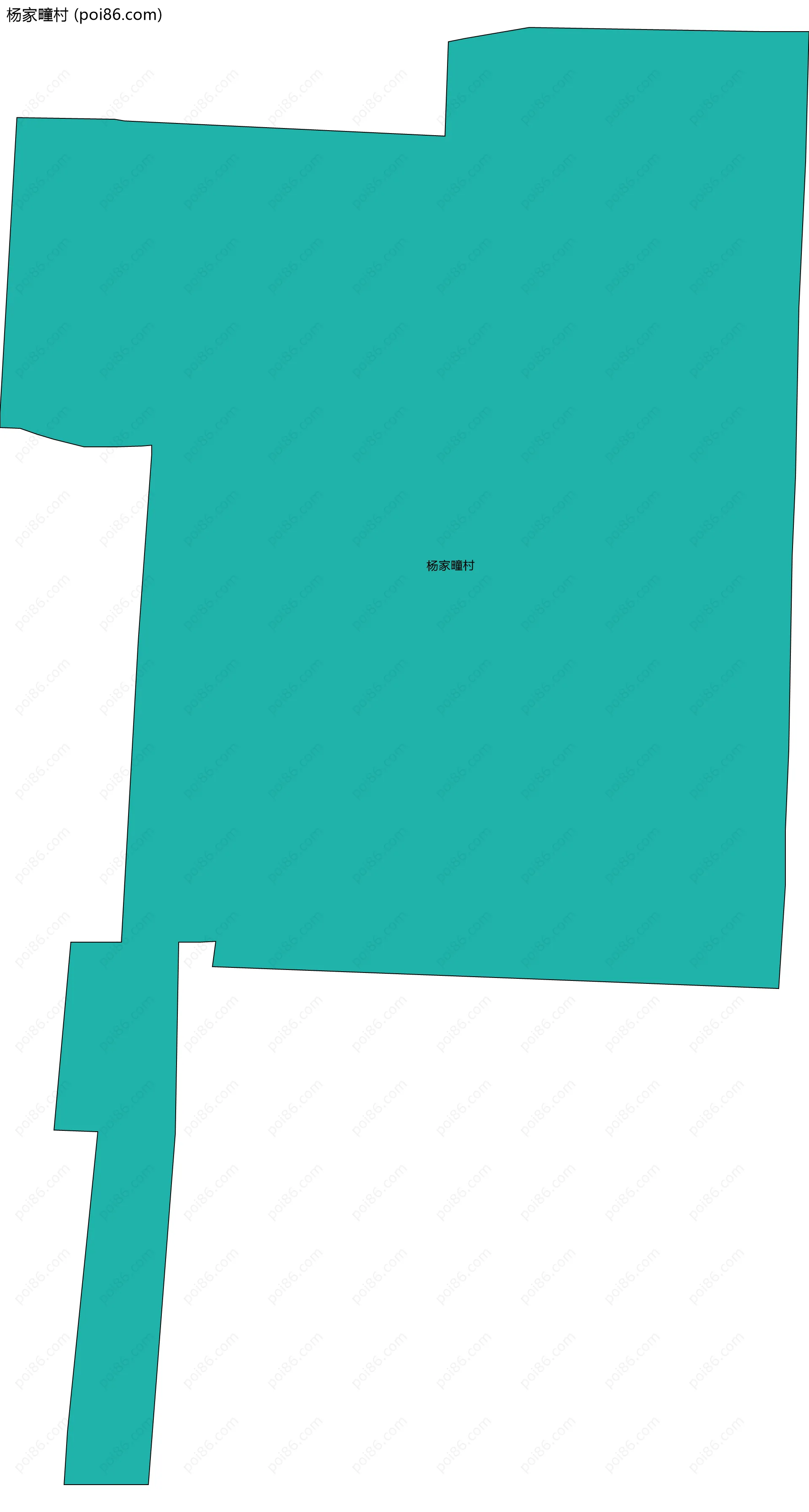 杨家疃村边界地图