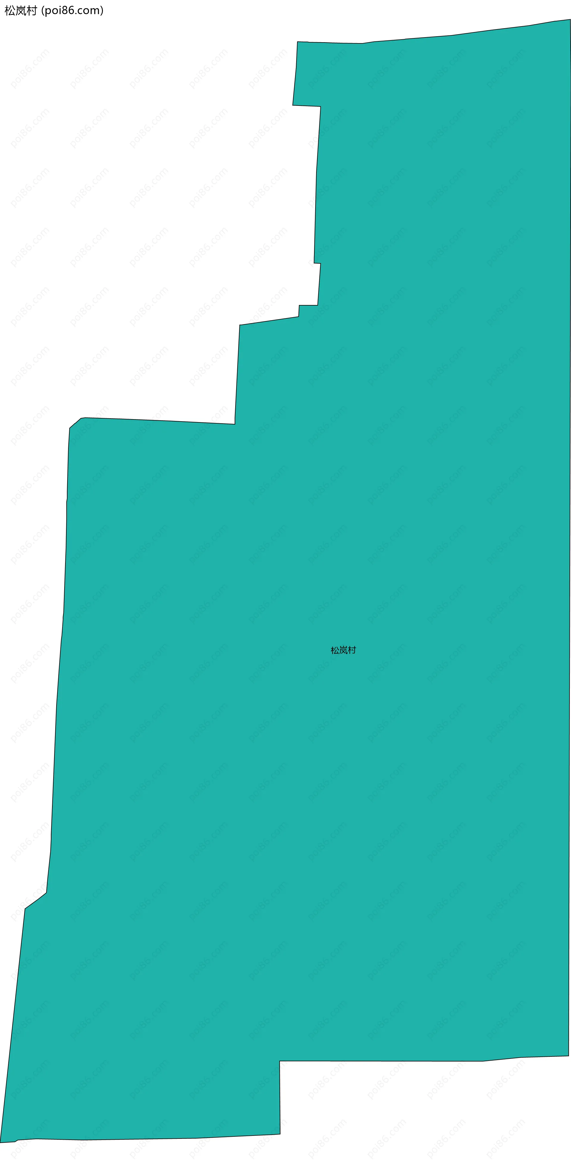 松岚村边界地图