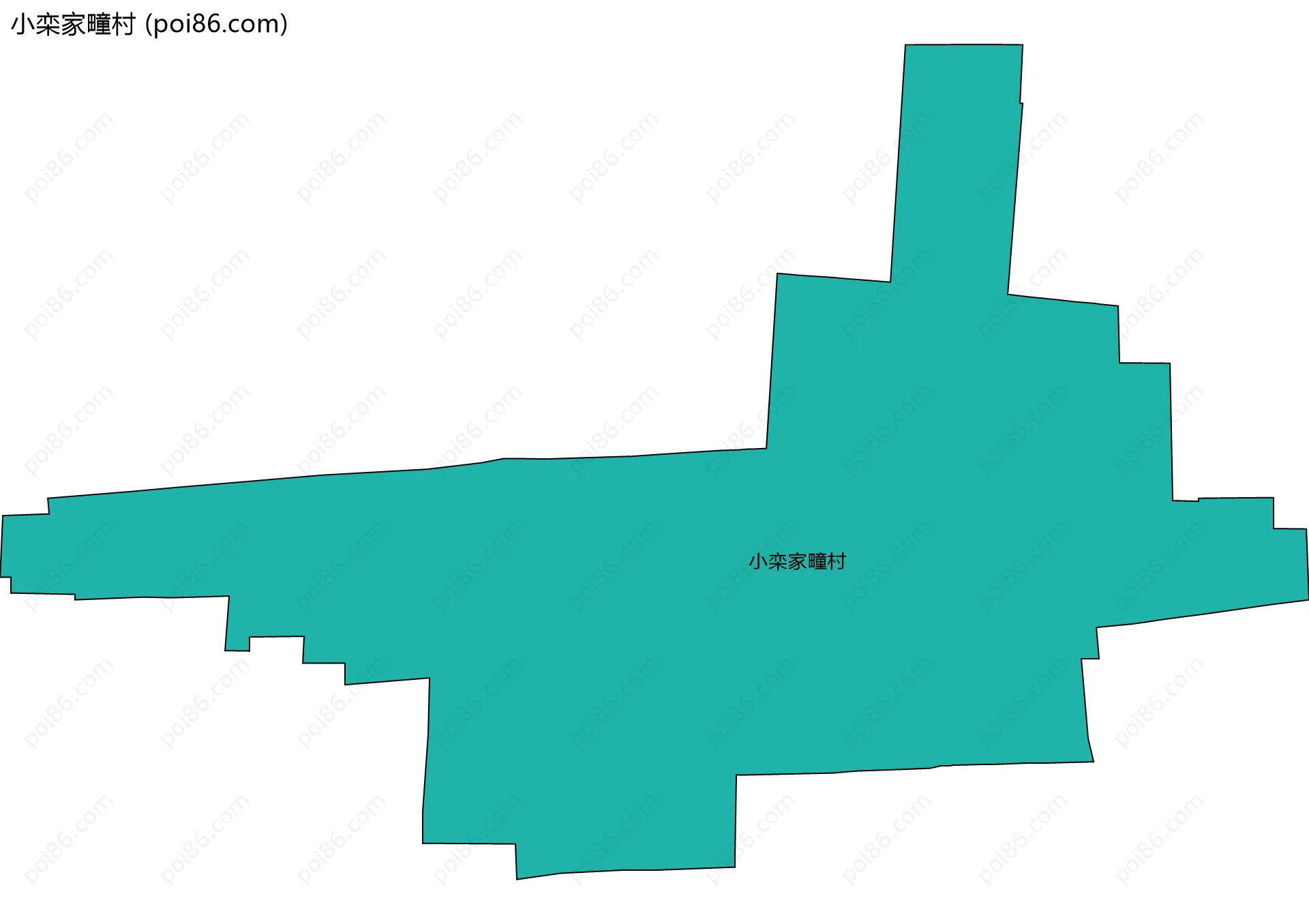 小栾家疃村边界地图