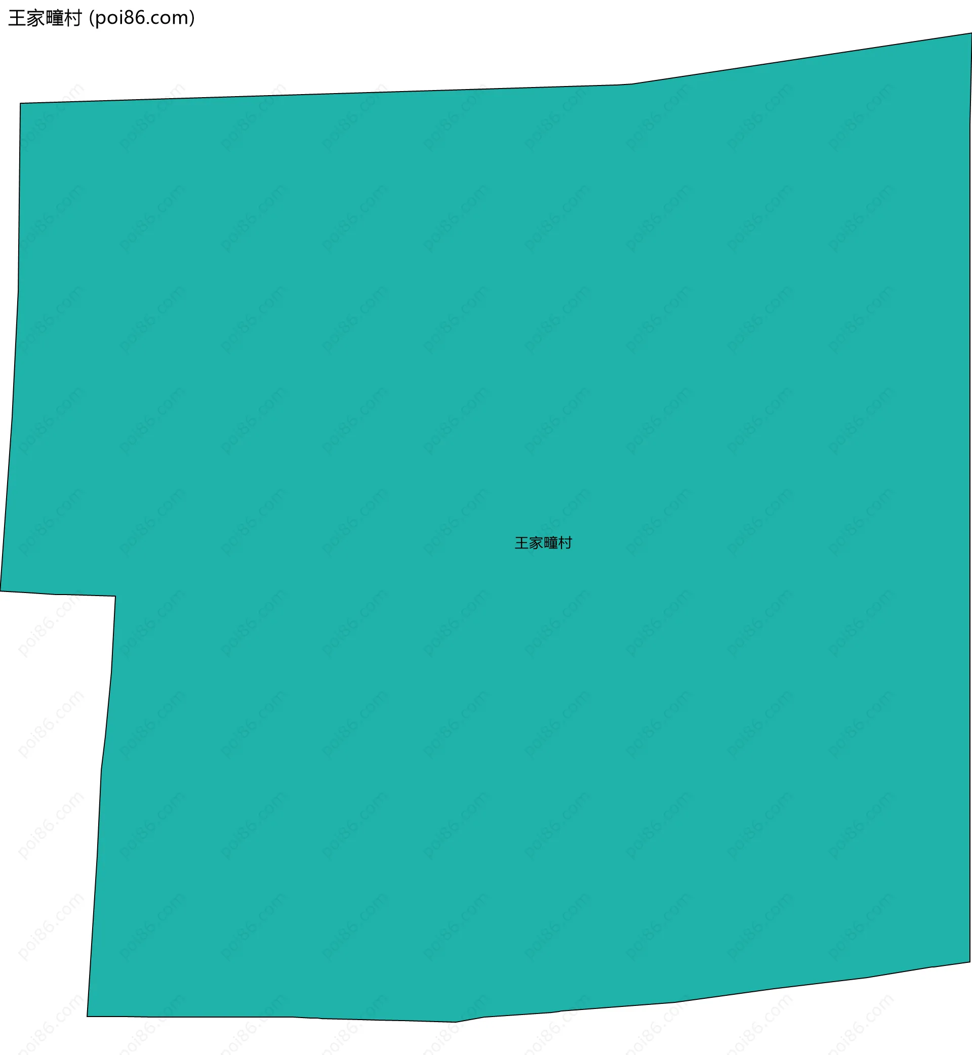 王家疃村边界地图