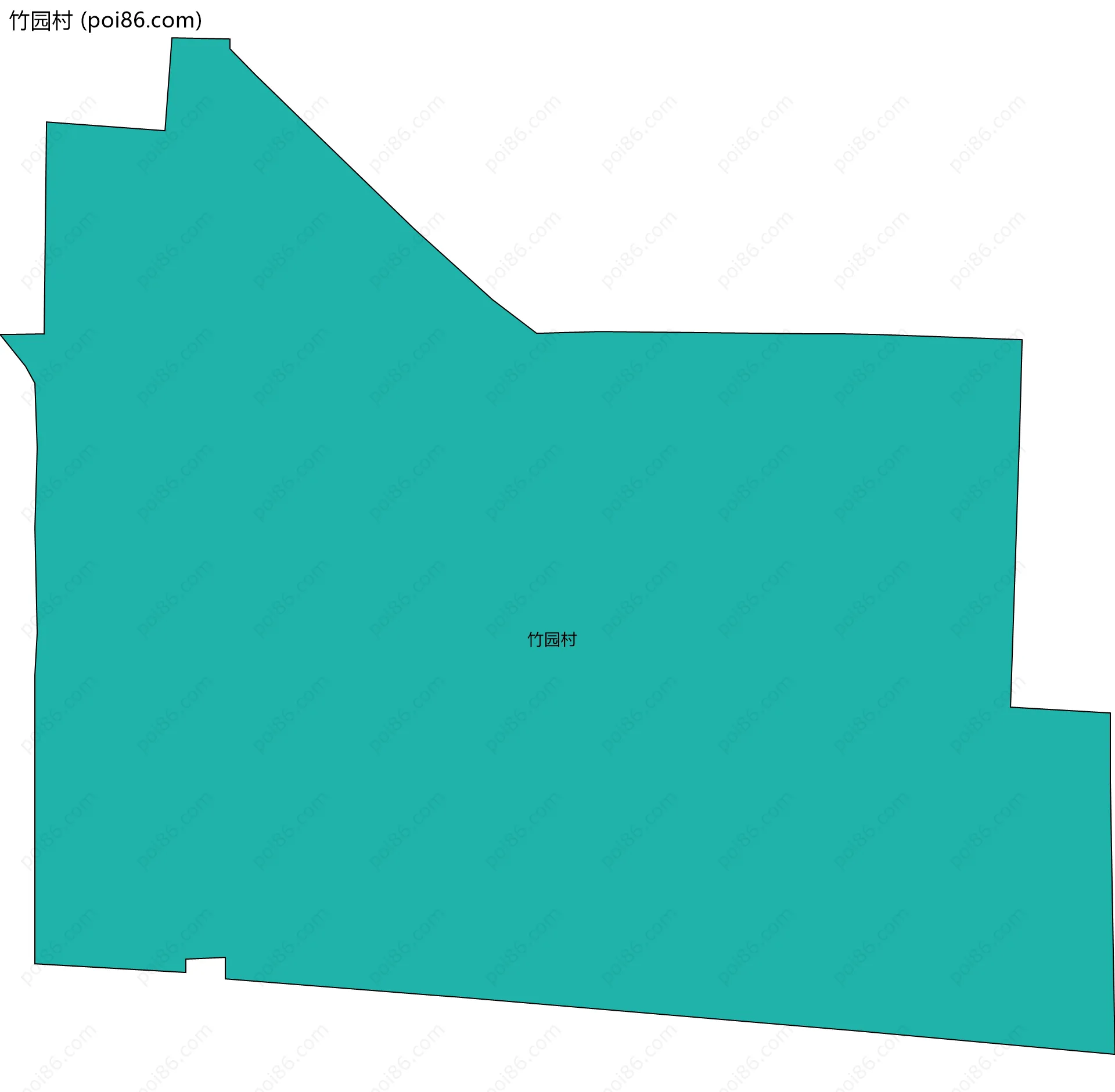竹园村边界地图