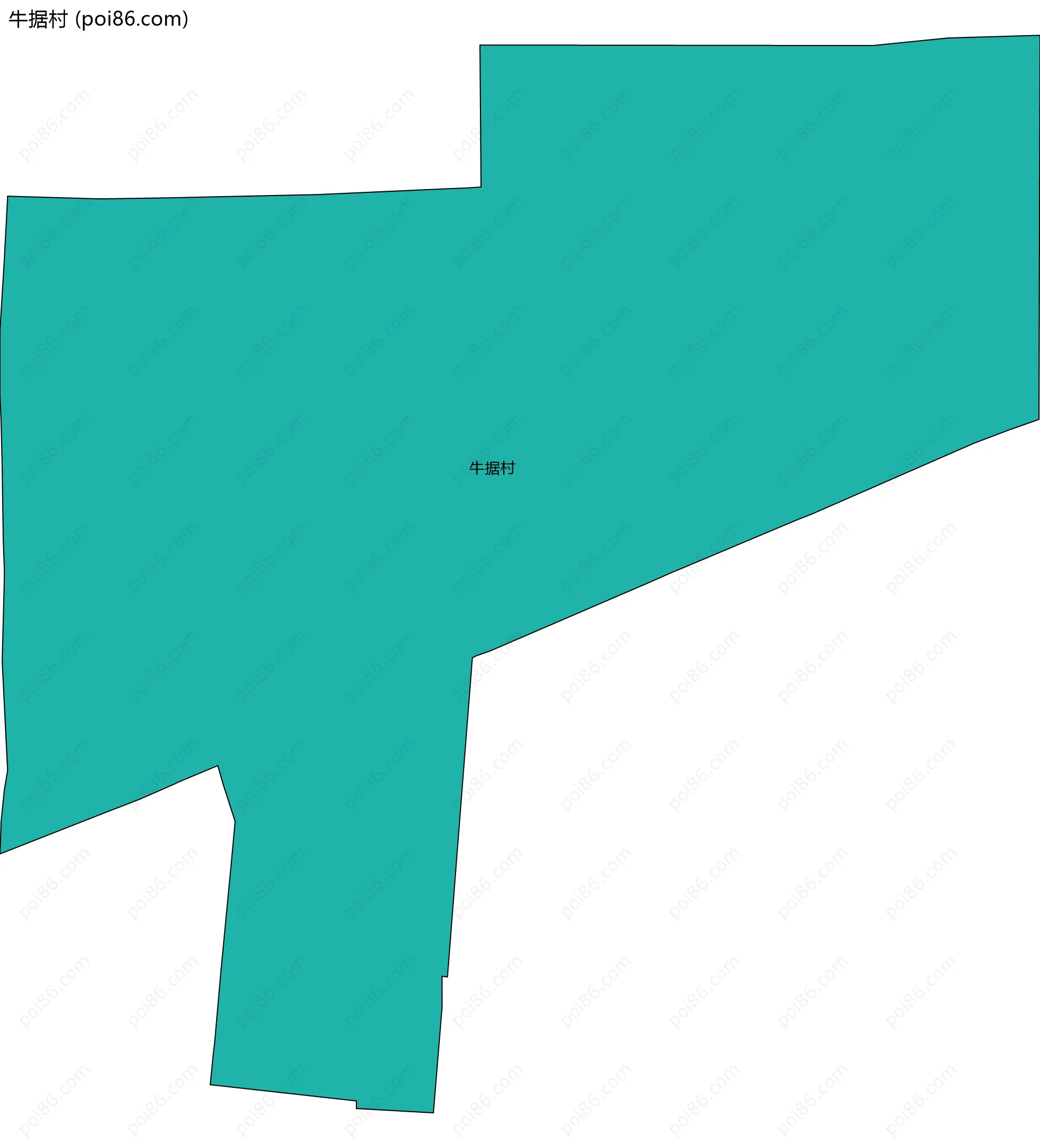 牛据村边界地图