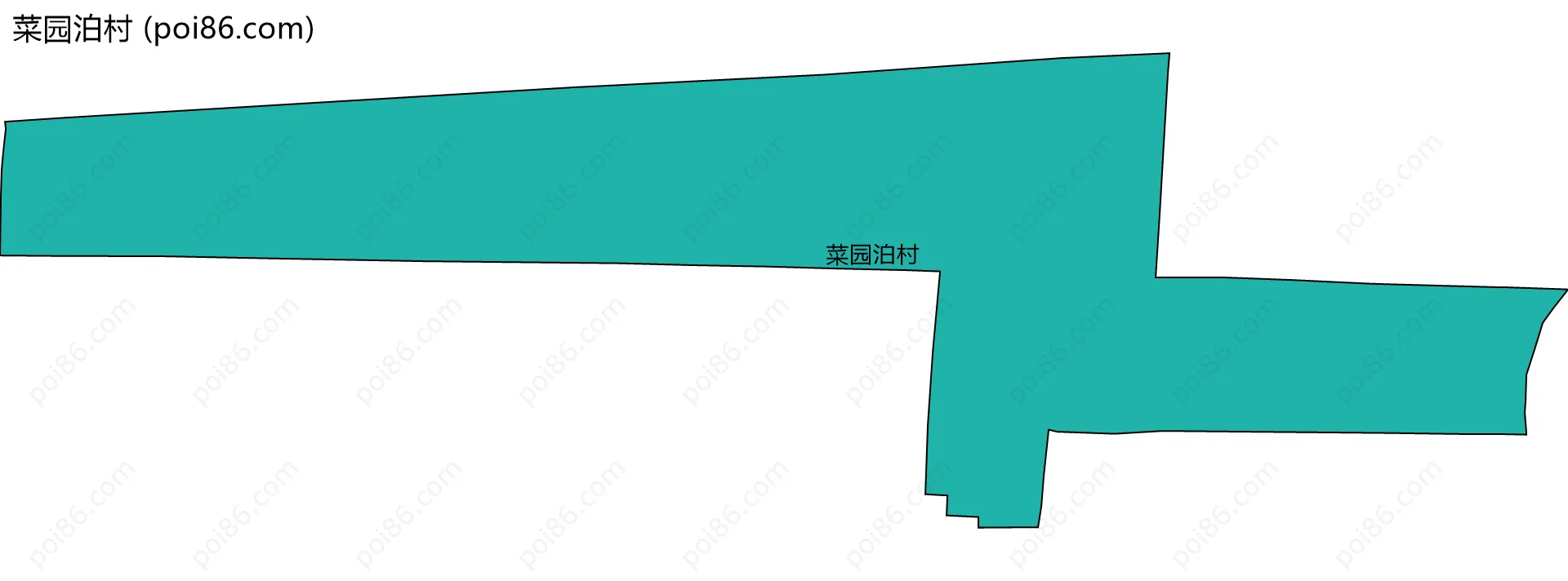 菜园泊村边界地图