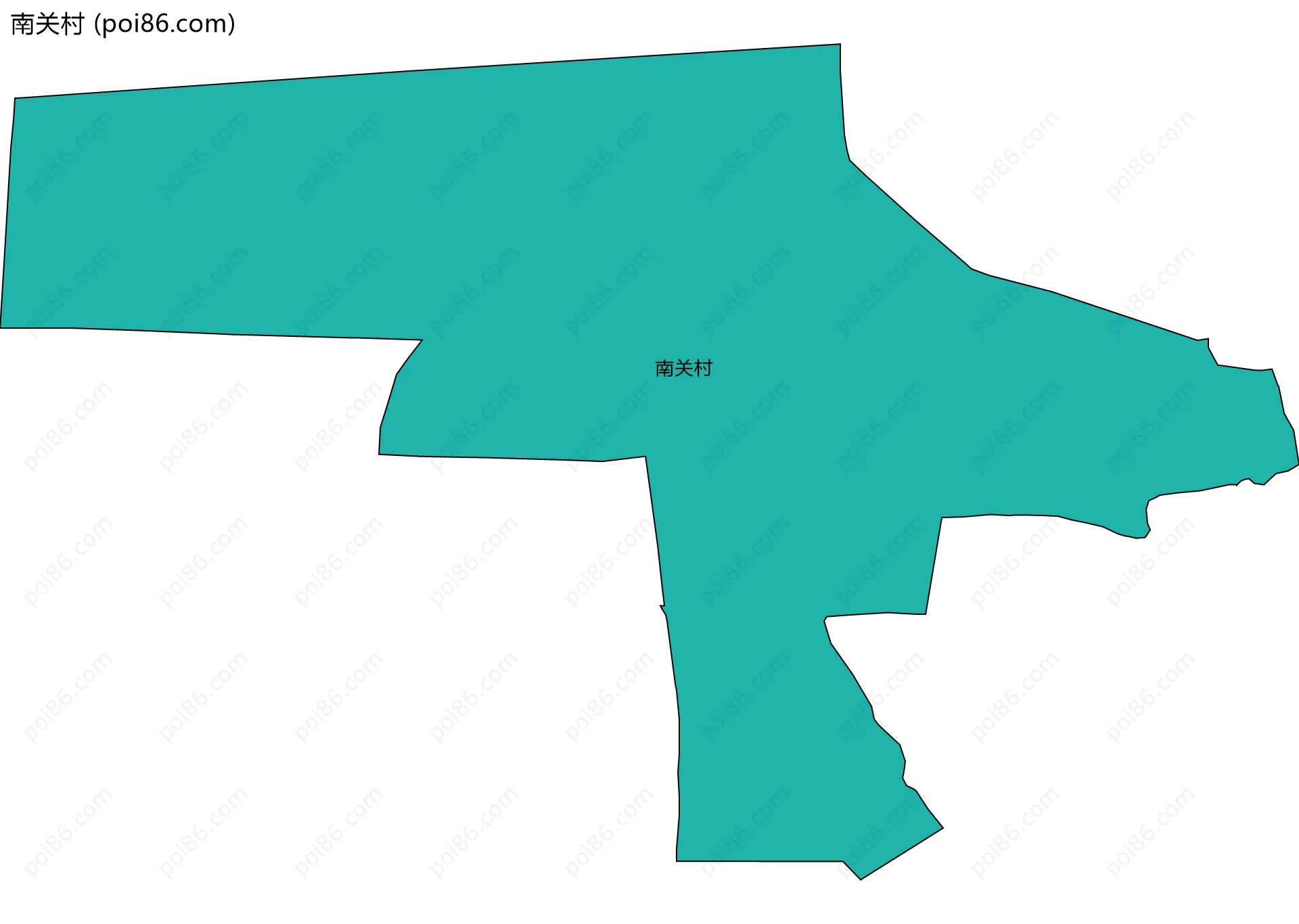 南关村边界地图