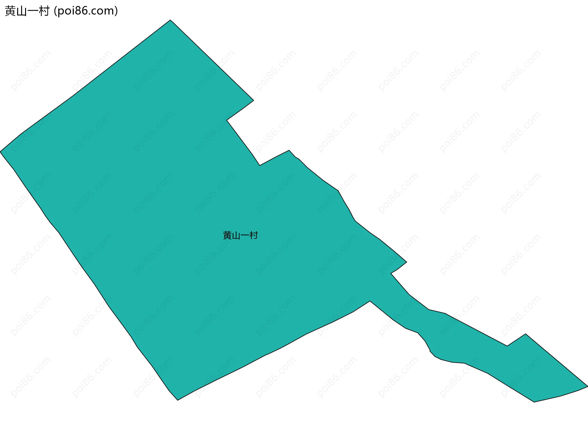 黄山一村边界地图