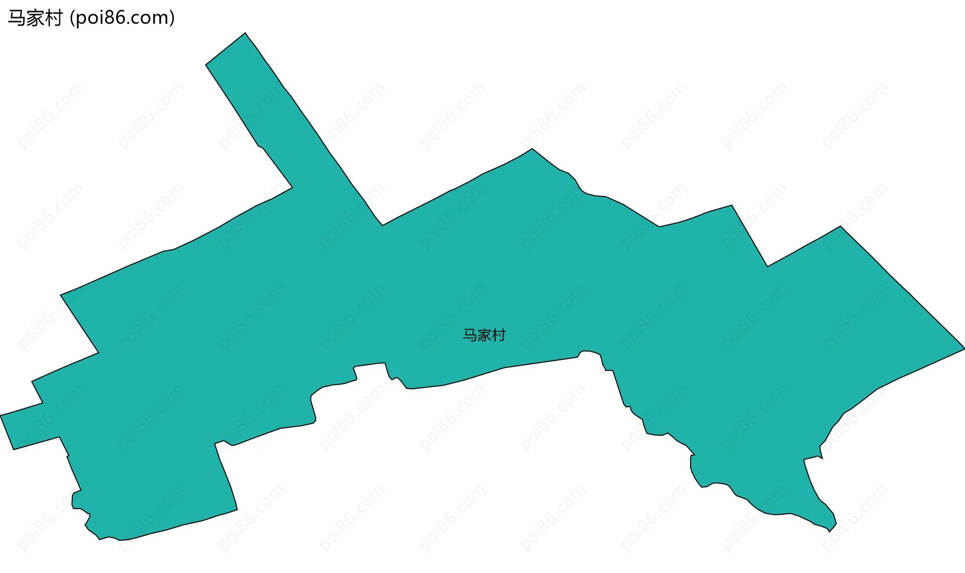 马家村边界地图