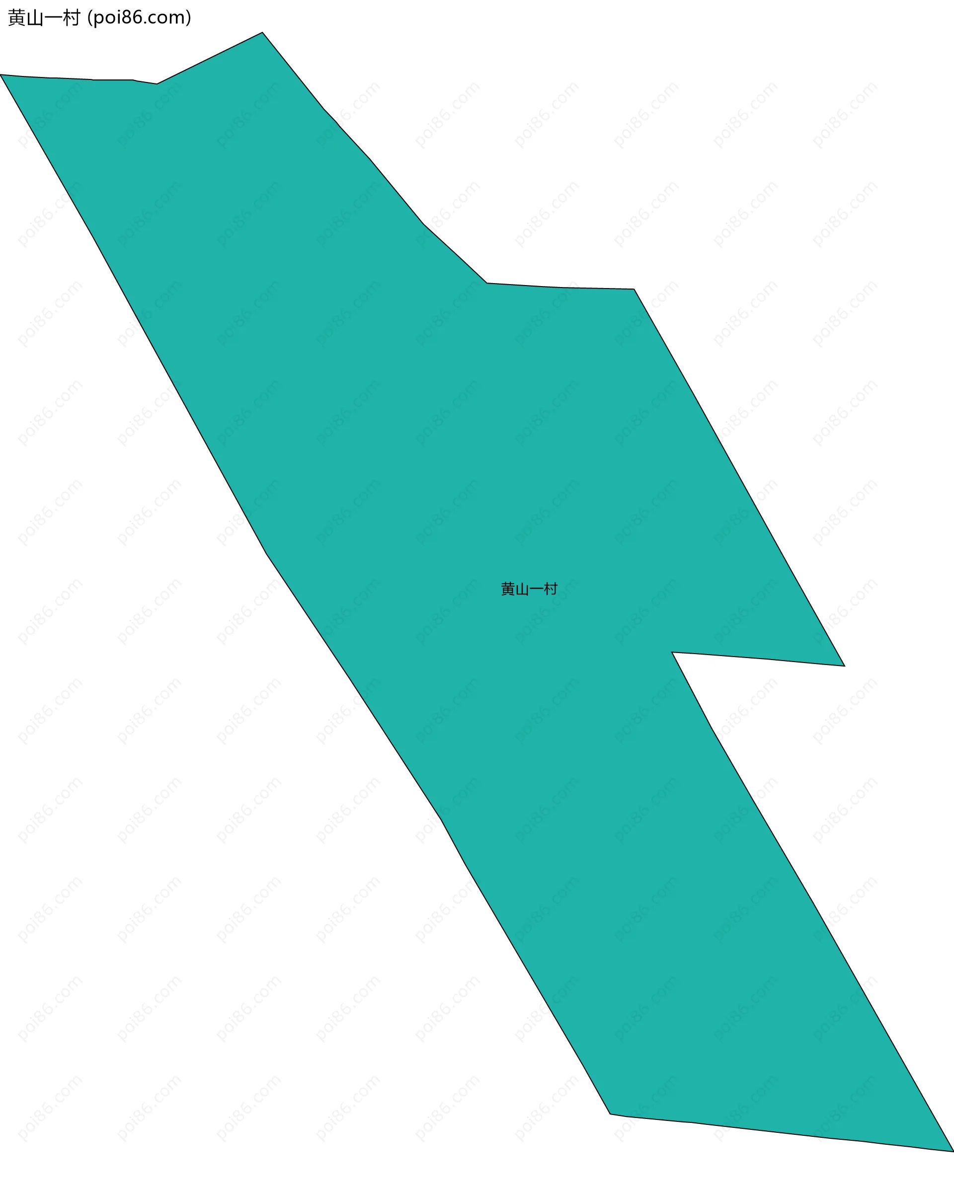 黄山一村边界地图