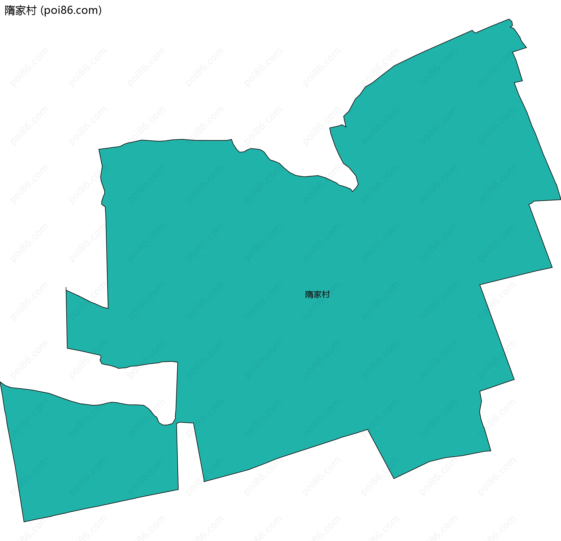 隋家村边界地图