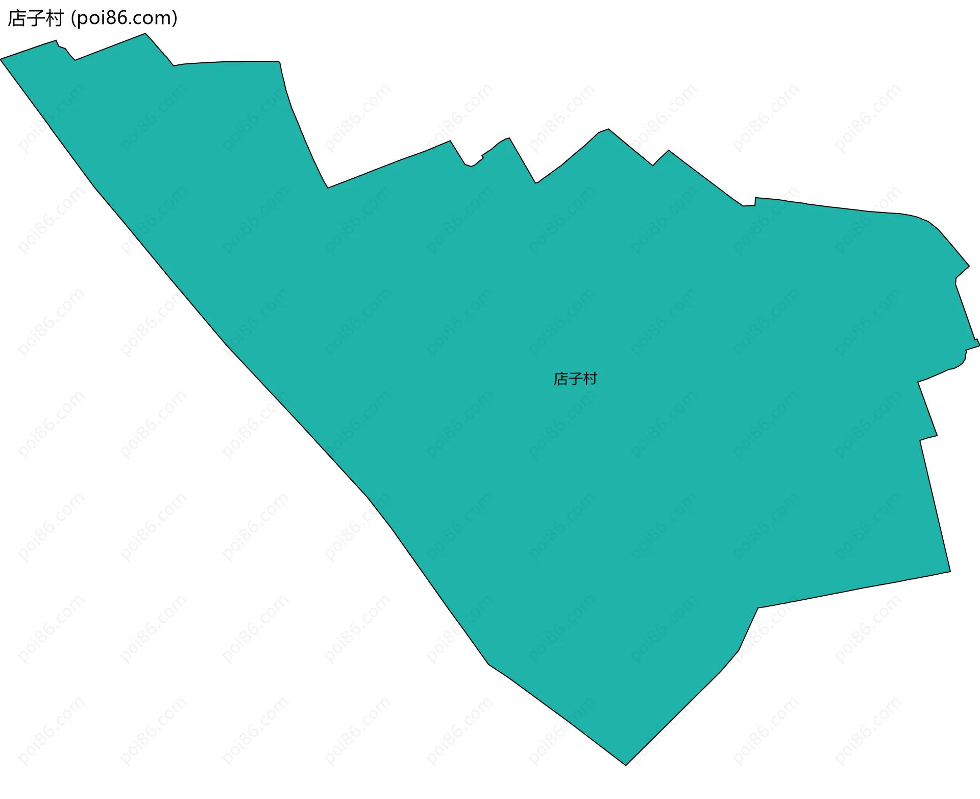 店子村边界地图
