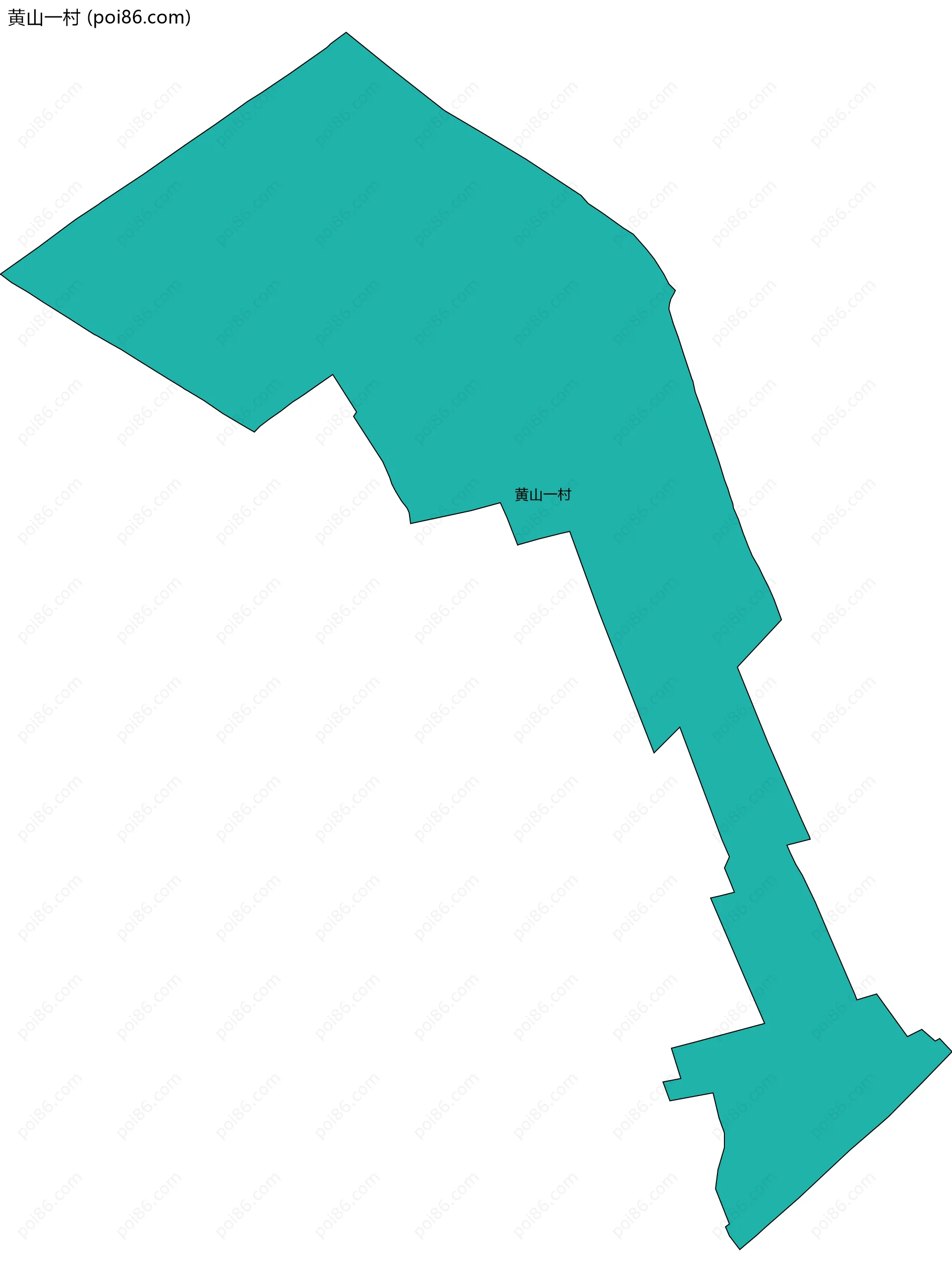 黄山一村边界地图